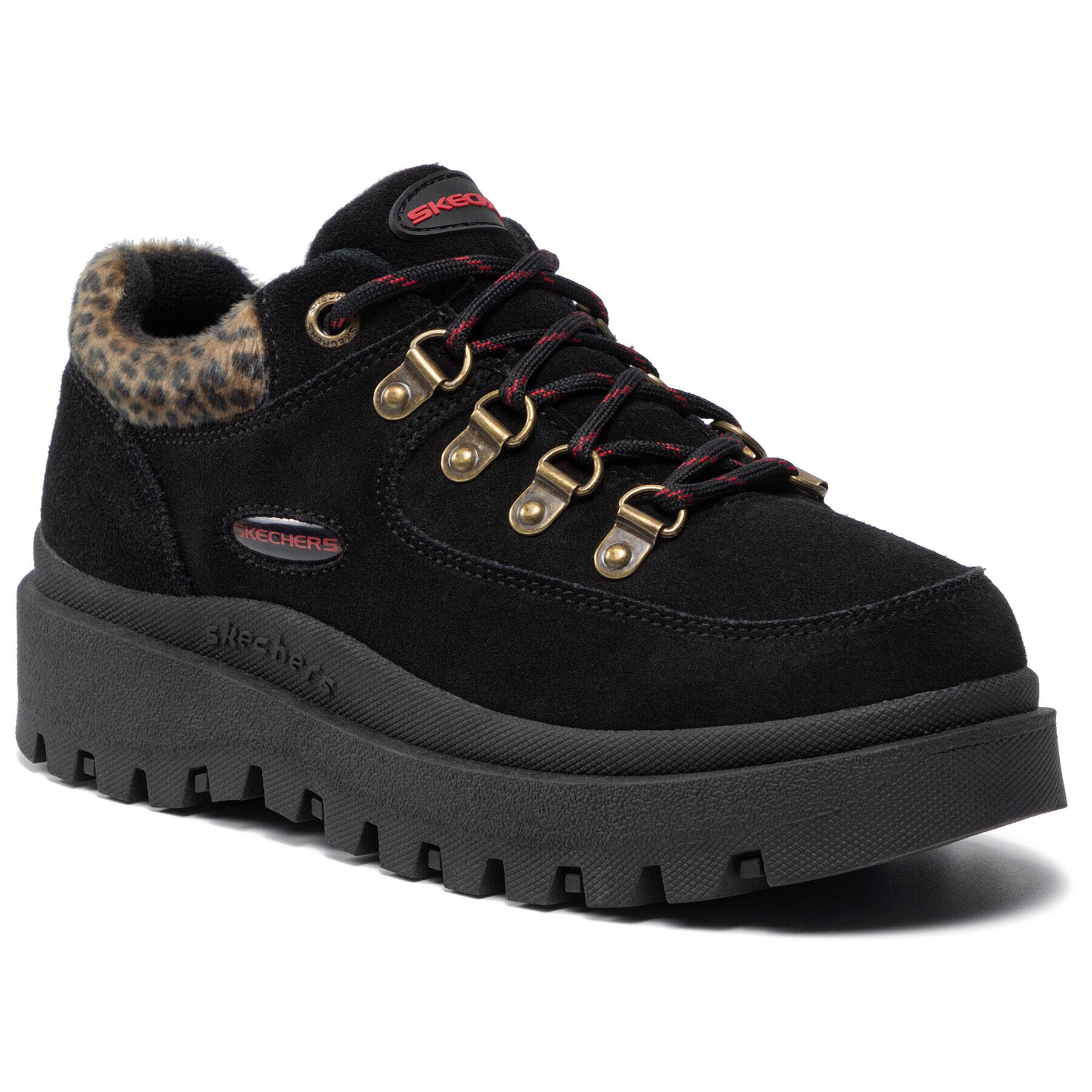 Skechers Félcipő Shindigs 44330/BLK Fekete - Pepit.hu