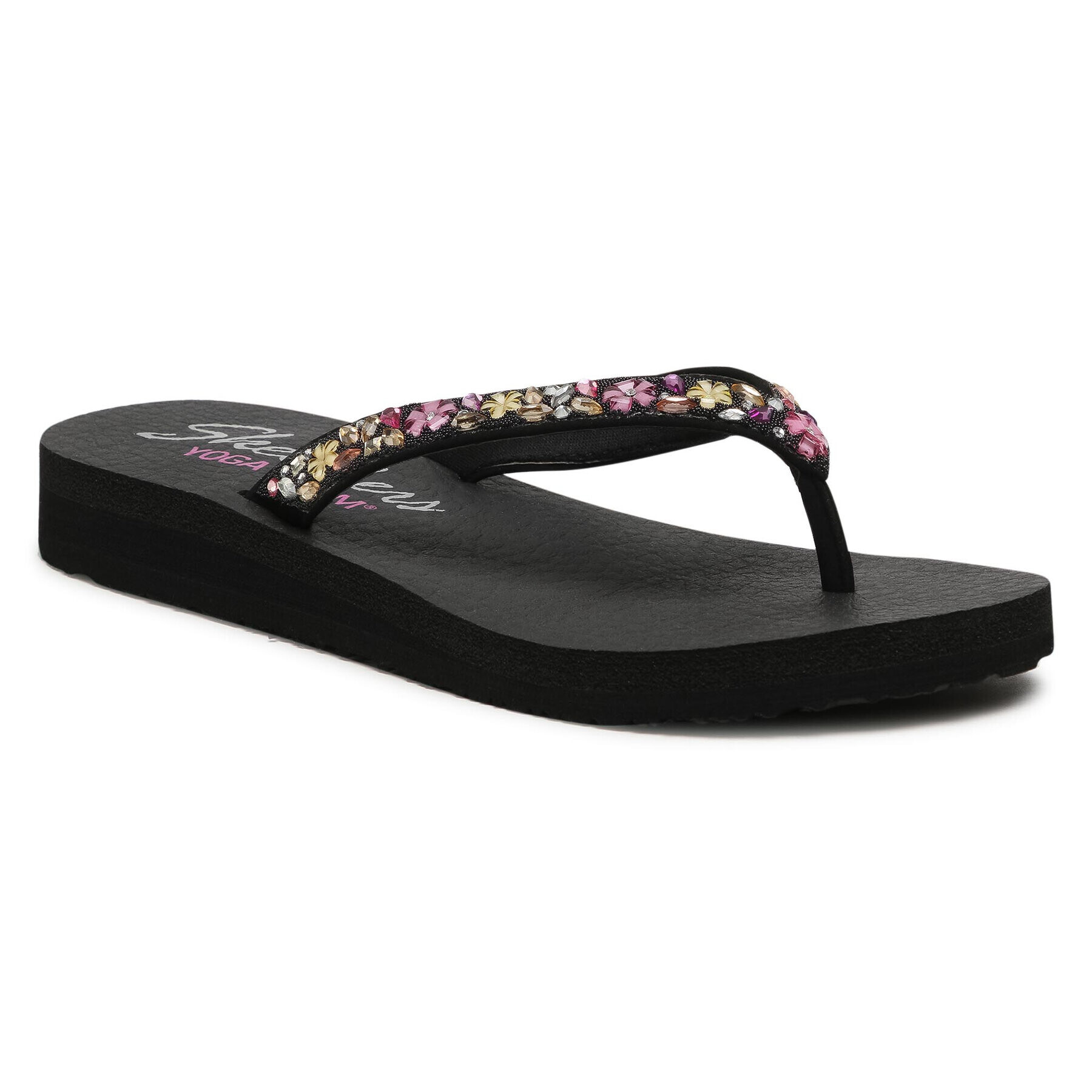 Skechers Flip-flops Daisy Garden 119153/BKMT Fekete - Pepit.hu