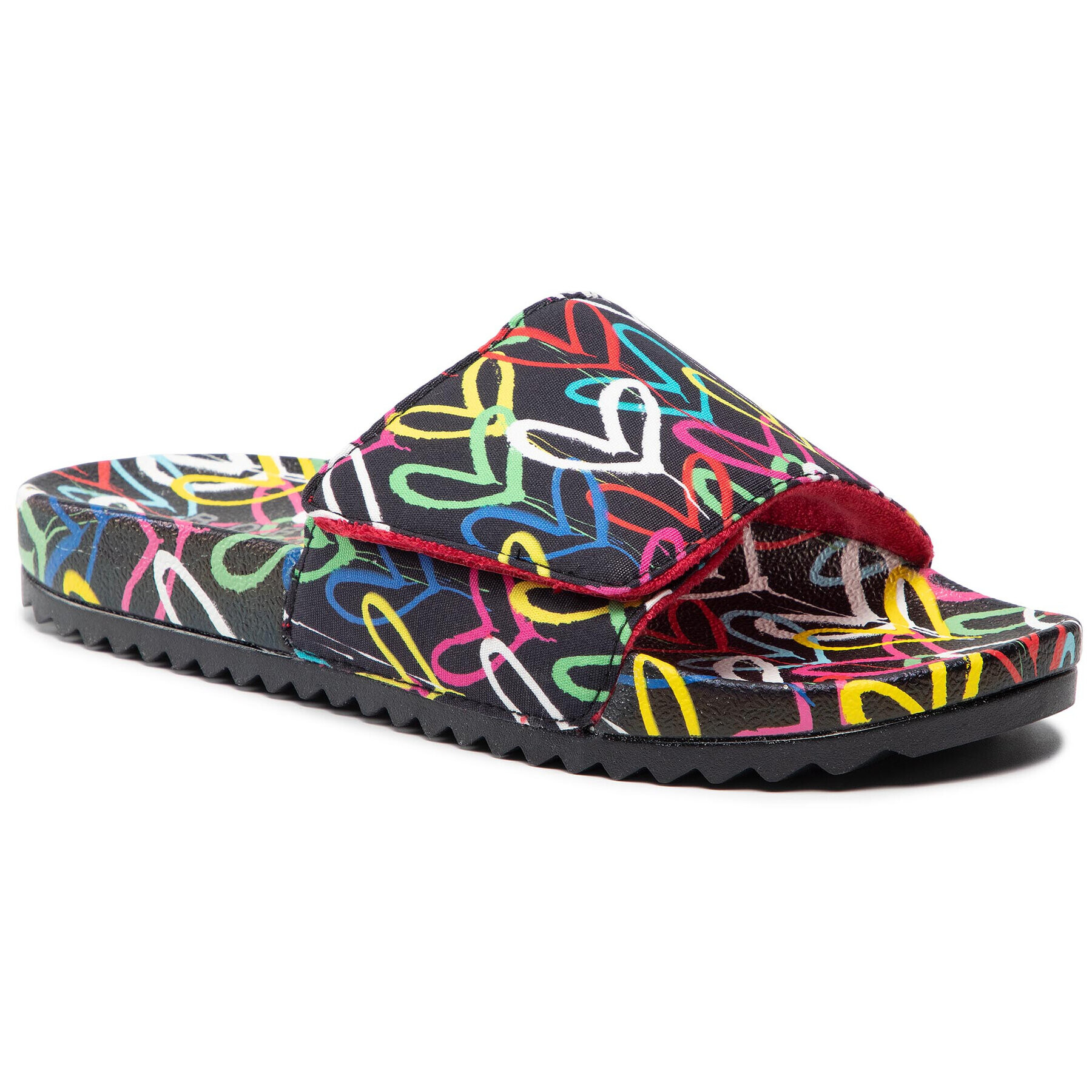 Skechers Papucs BOBS Love & Summer 113613/BKMT Fekete - Pepit.hu