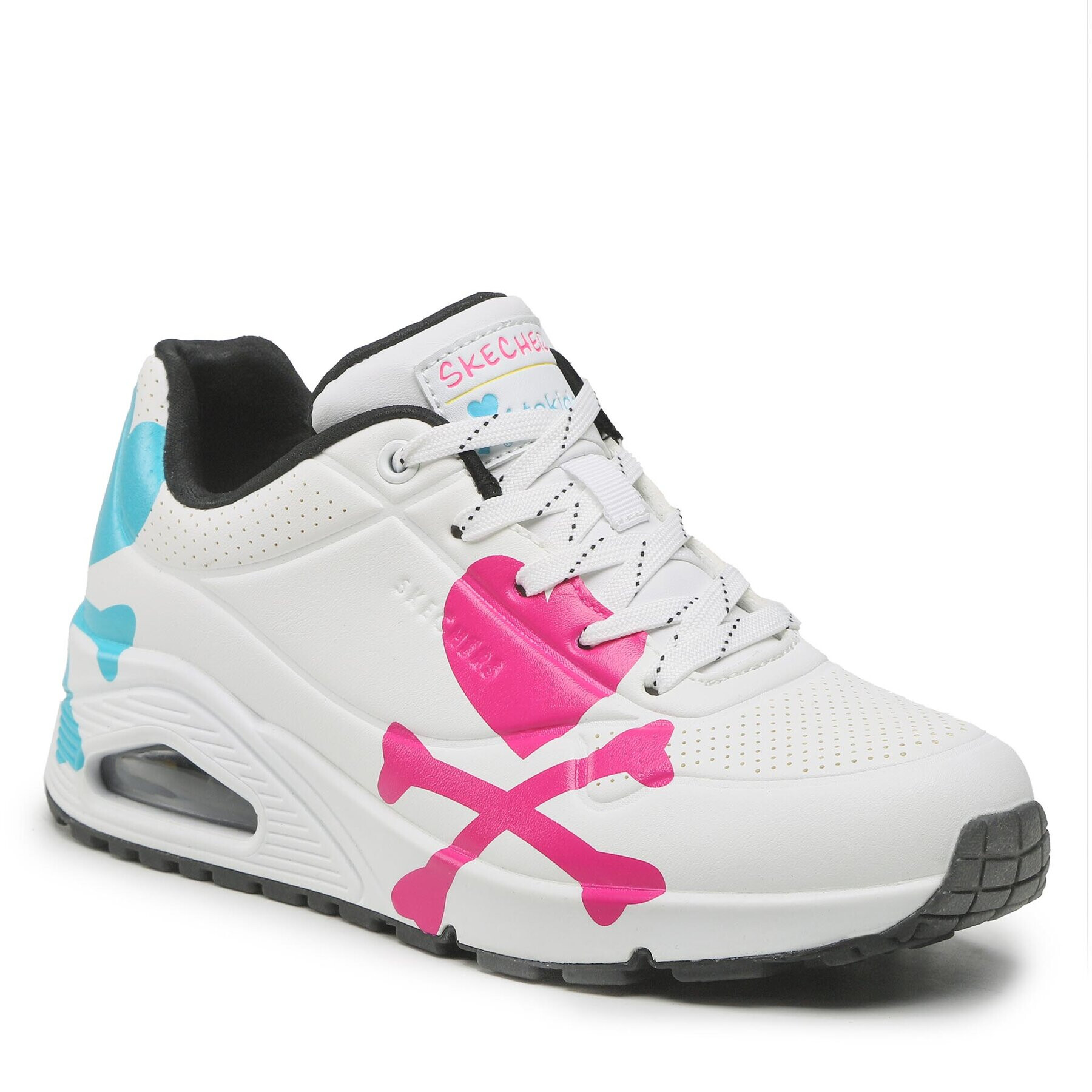 Skechers Sportcipő Crossing Hearts 155227/WMLT Fehér - Pepit.hu