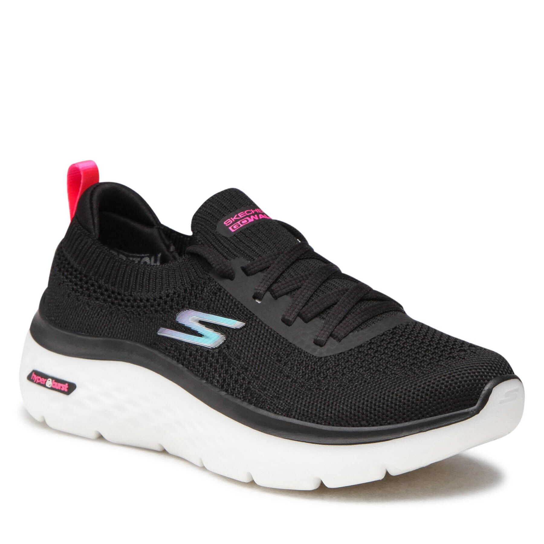 Skechers Sportcipő Go Walk Hyper Burst 124585/BKMT Fekete - Pepit.hu