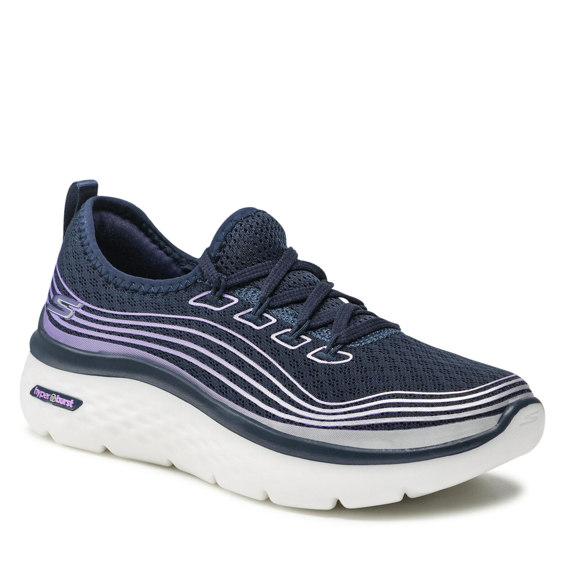 Skechers Sportcipő Go Walk Hyper Burst 124599/NVLV Sötétkék - Pepit.hu