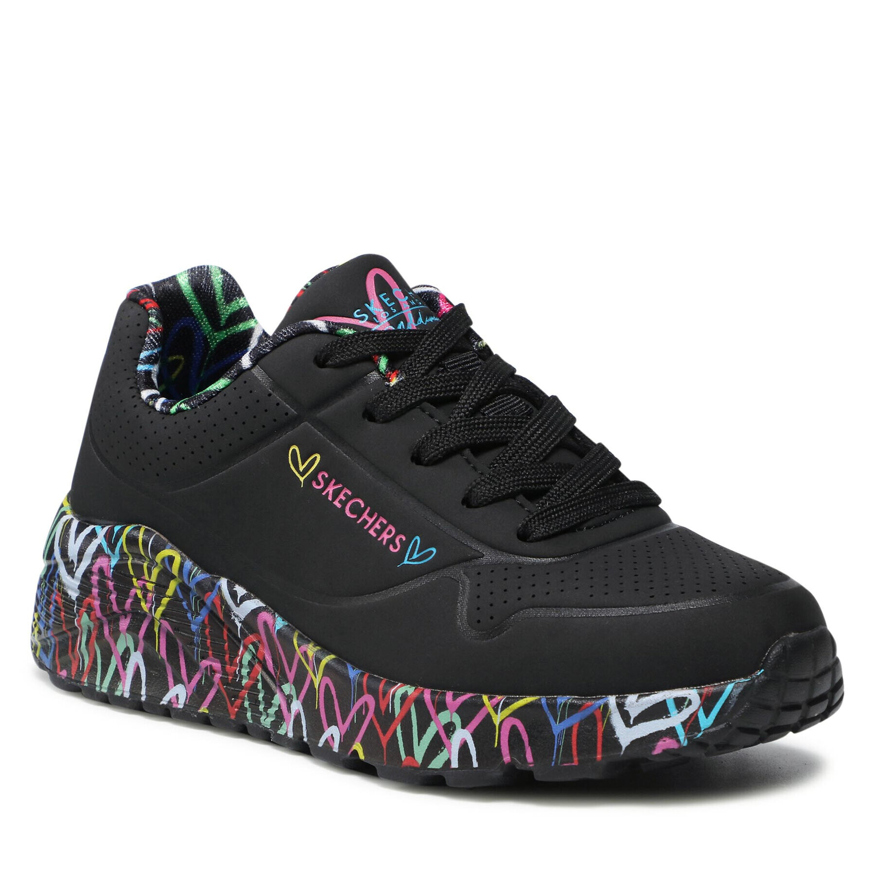 Skechers Sportcipők Uno Lite Lovely Luv 314976L/BKMT Fekete - Pepit.hu