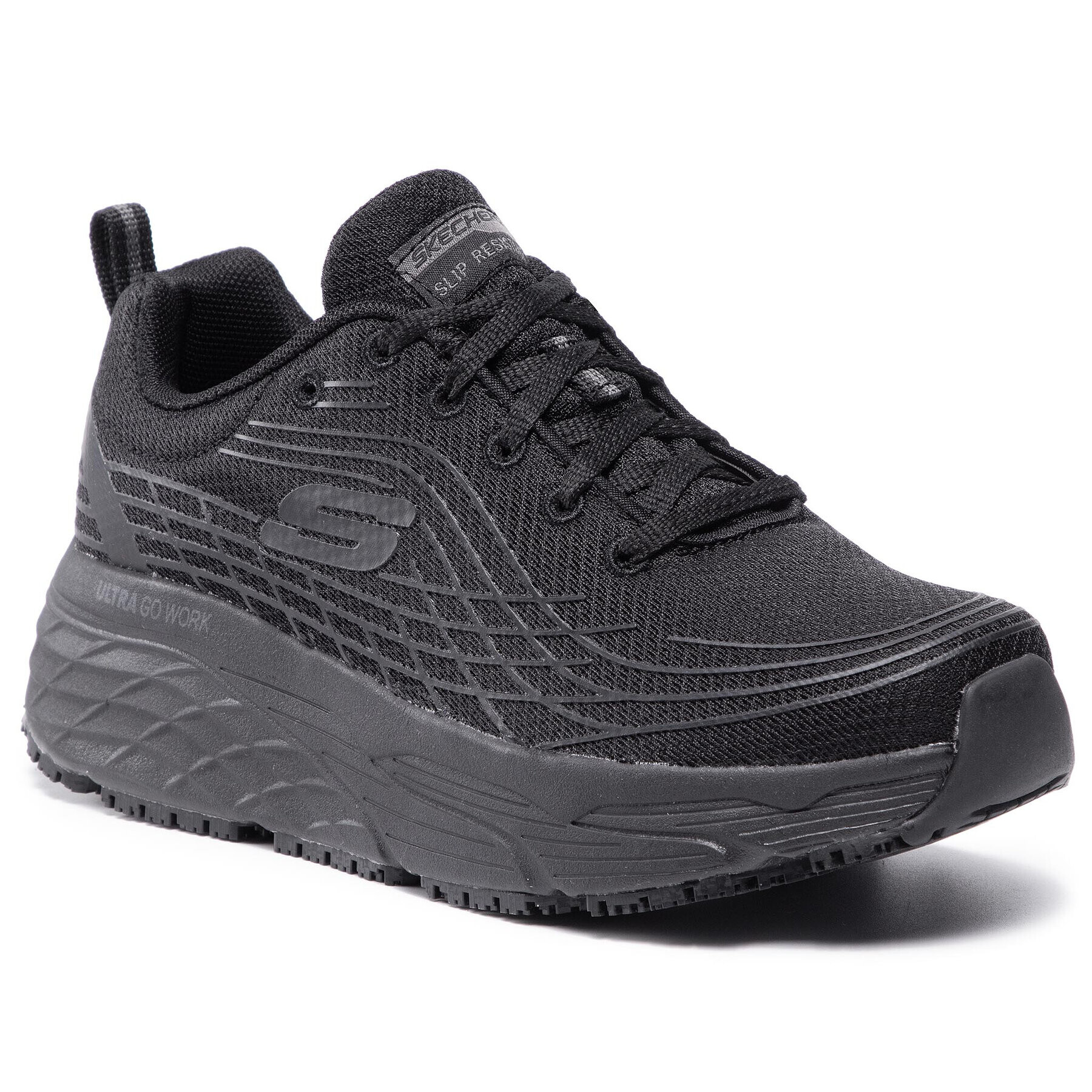 Skechers Sportcipő Max Cushioning Elite Sr 108016EC/BLK Fekete - Pepit.hu