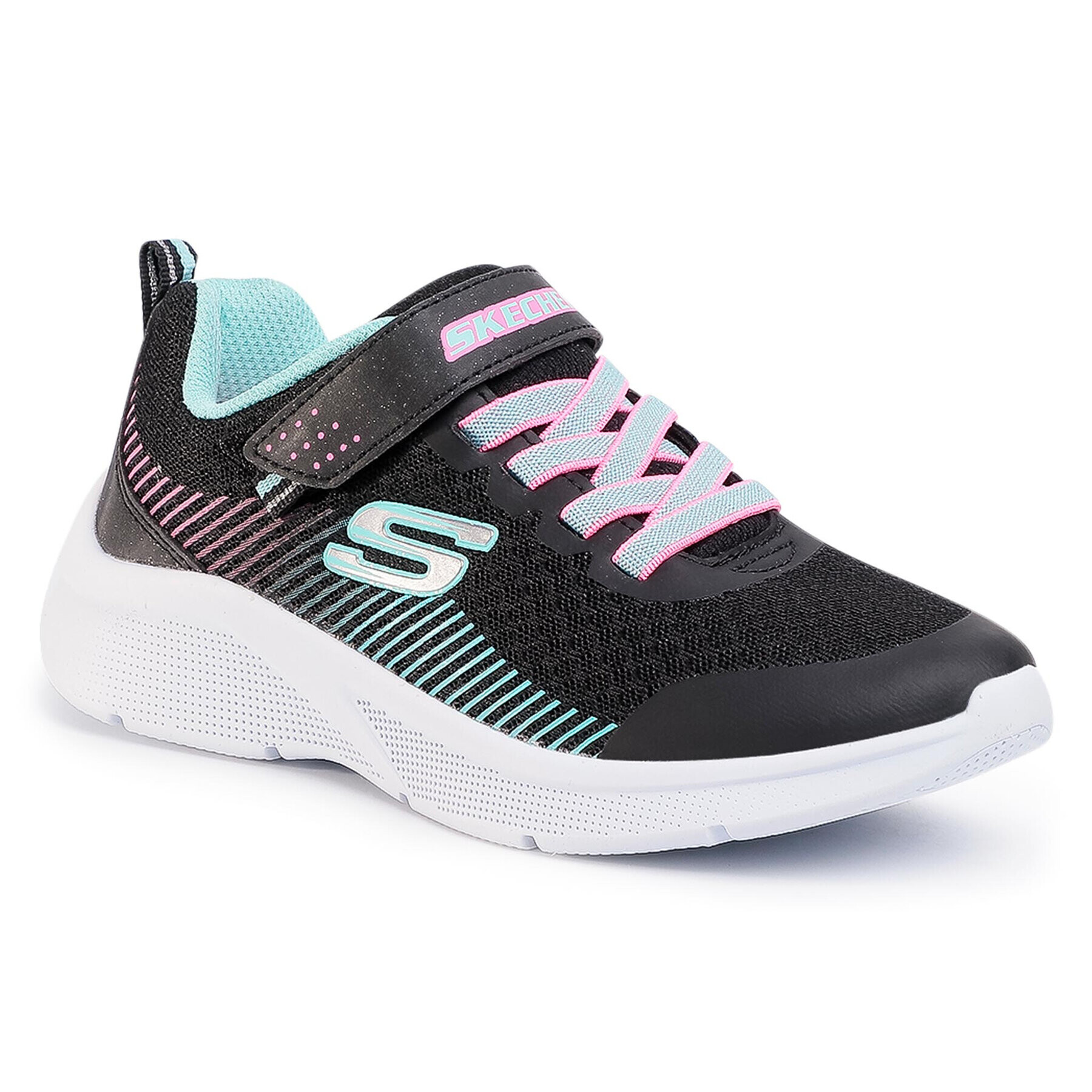 Skechers Sportcipő Microspec 302016L/BKAQ Fekete - Pepit.hu