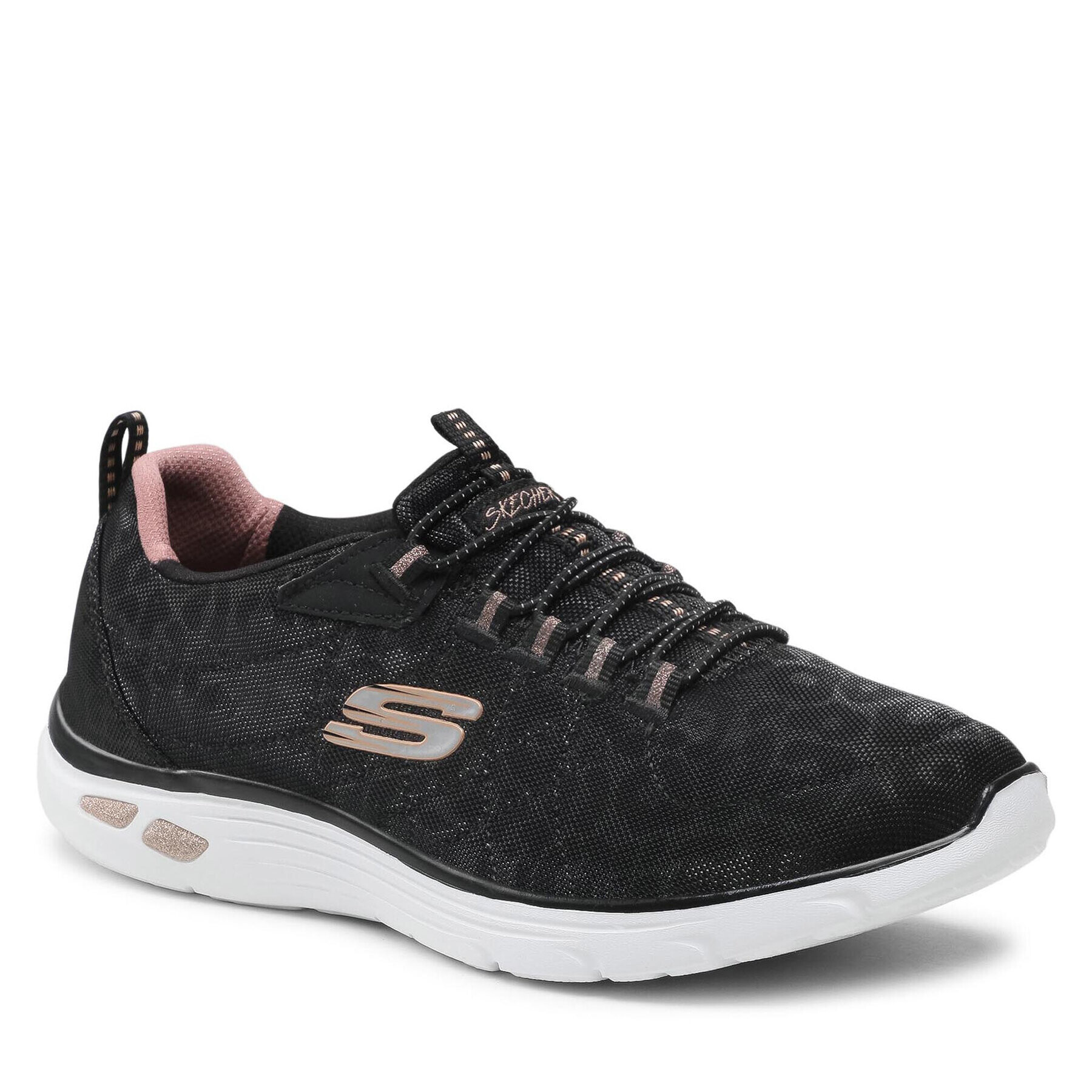 Skechers Sportcipő Spotted 12825/BKRG Fekete - Pepit.hu