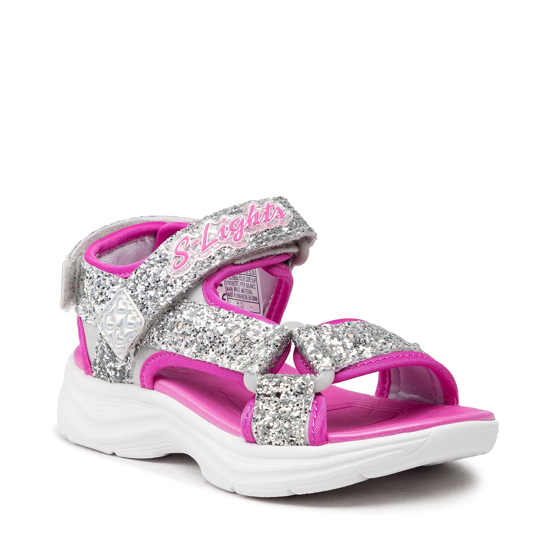 Skechers Szandál Glittery Glam 302965L/SLHP Ezüst - Pepit.hu