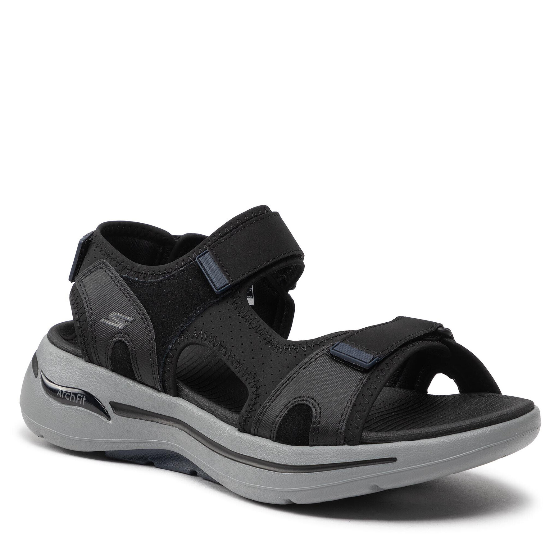 Skechers Szandál Go Walk Arch Fit Sandal 229021/BKNV Fekete - Pepit.hu