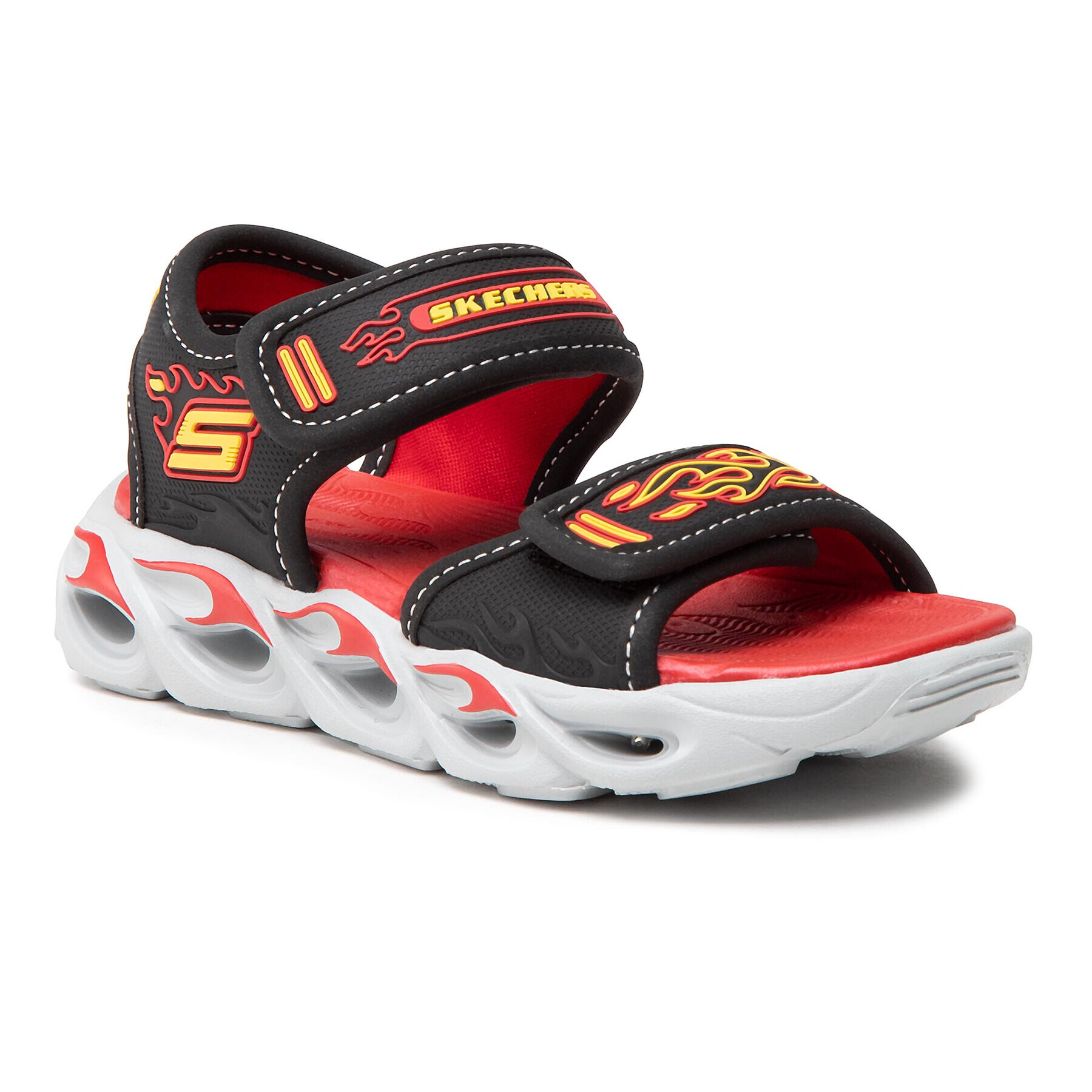 Skechers Szandál Thermo-Splash 400109L/BKRD Fekete - Pepit.hu