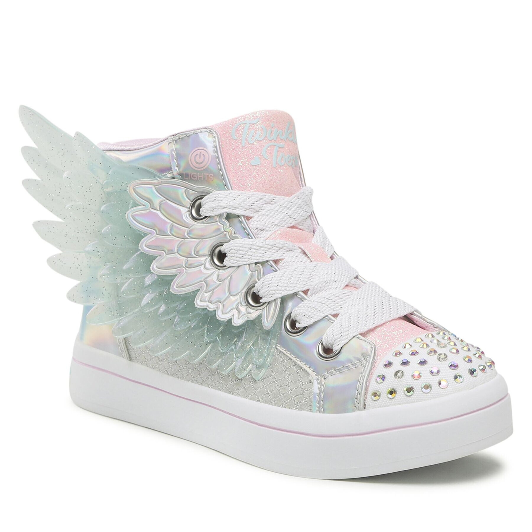 Skechers Tornacipő Unicorn Wings 314401L/SLPK Ezüst - Pepit.hu