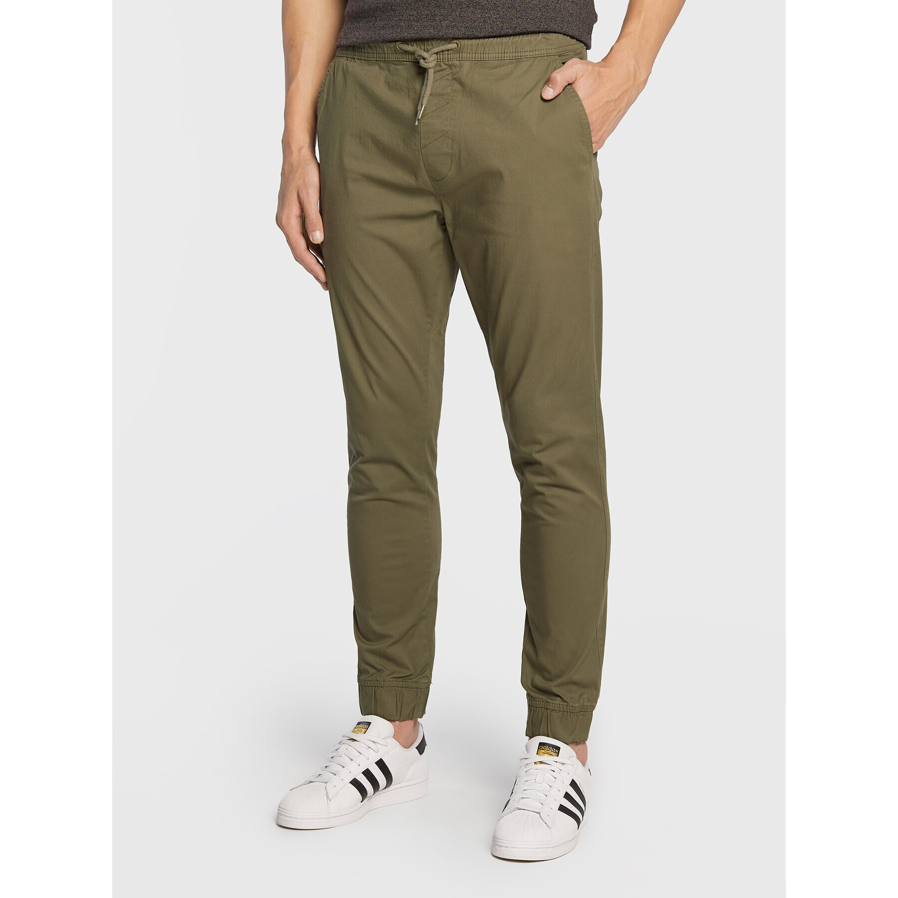 Solid Joggers 21103814 Zöld Slim Fit - Pepit.hu