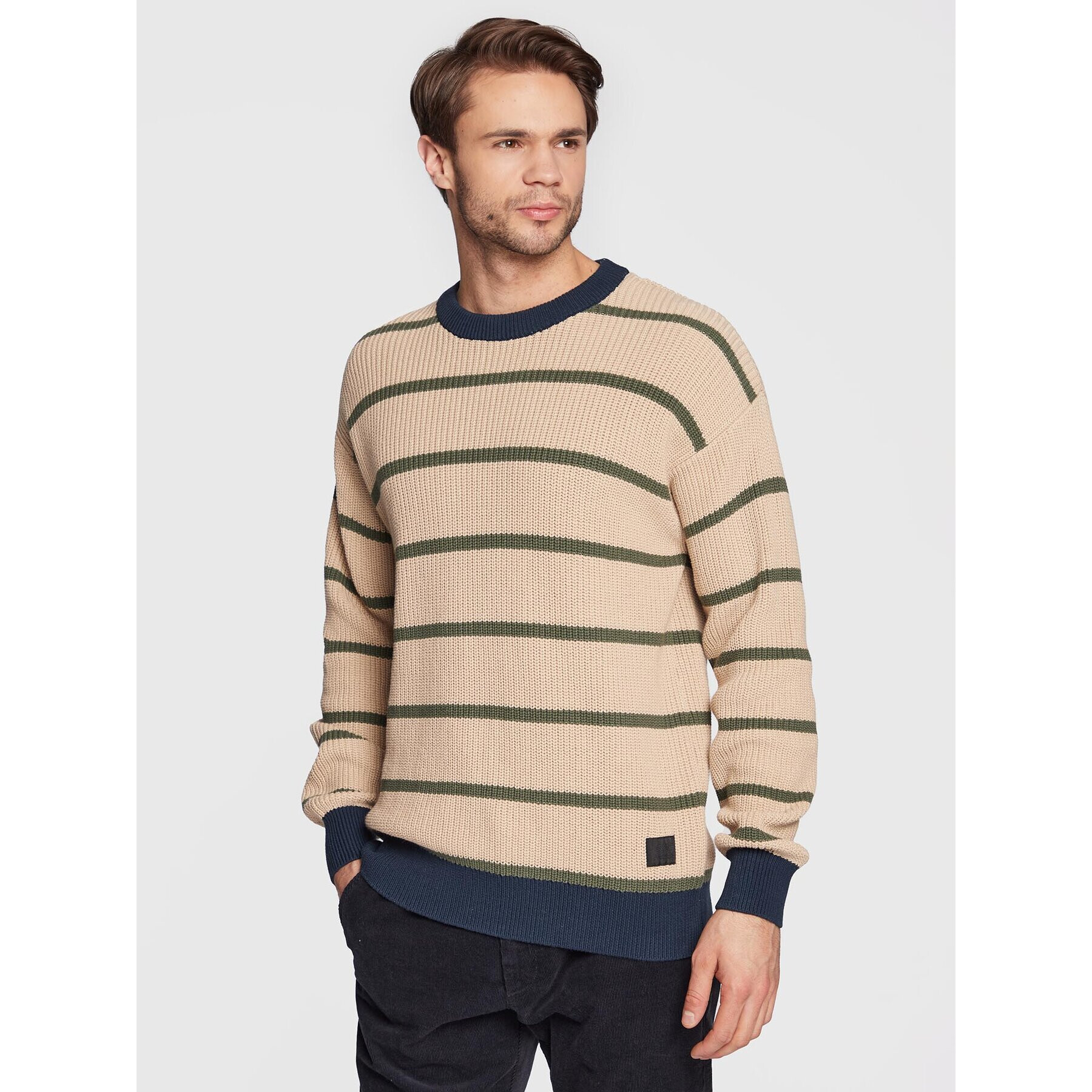 Solid Sweater Douglass 21107346 Bézs Boxy Fit - Pepit.hu