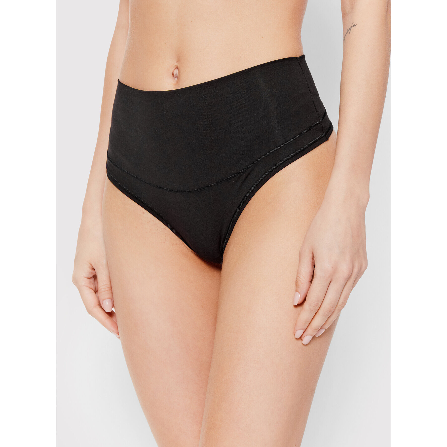 SPANX Tanga Shaping Satin 40052R Fekete - Pepit.hu