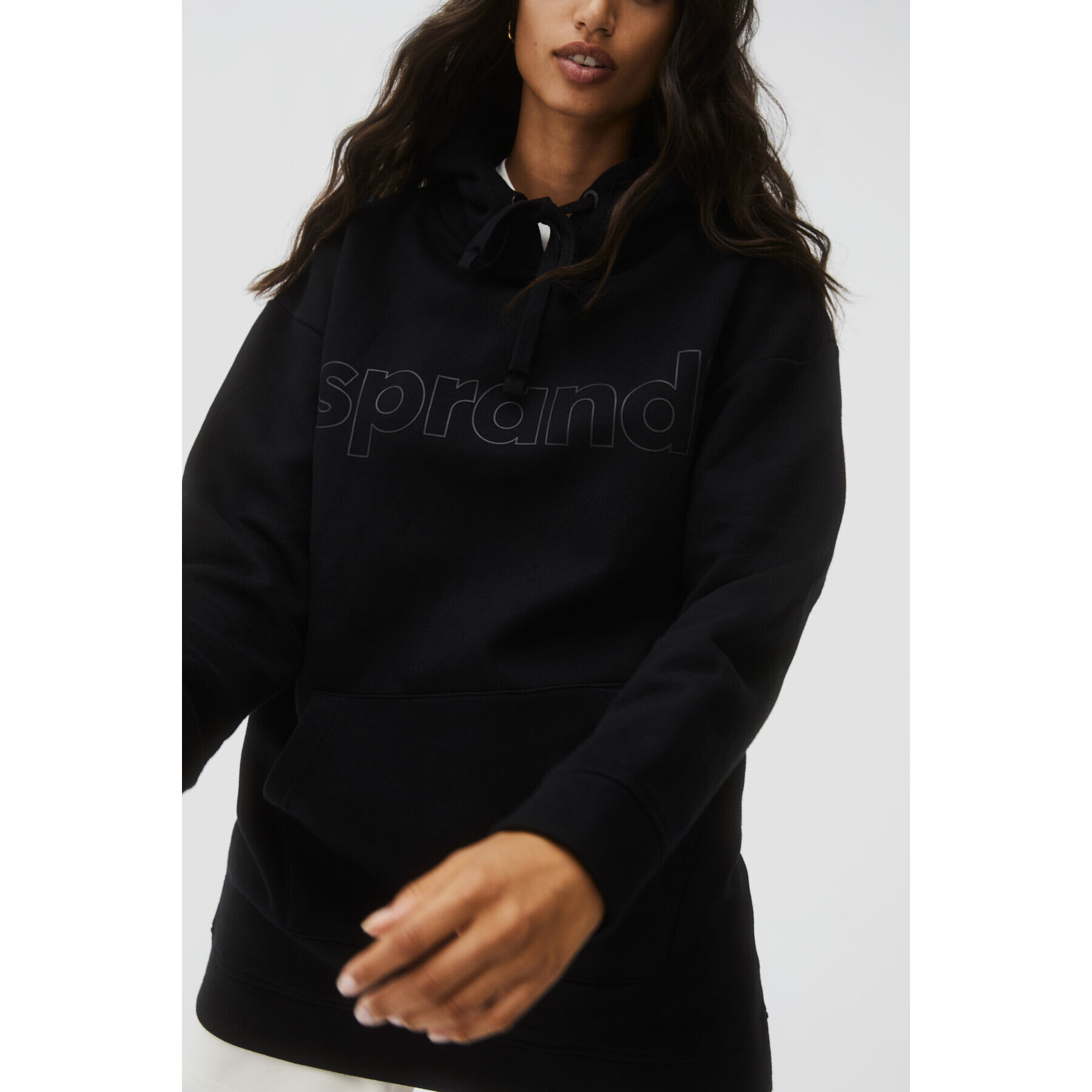 Sprandi Pulóver AW21-SUD009 Fekete Relaxed Fit - Pepit.hu