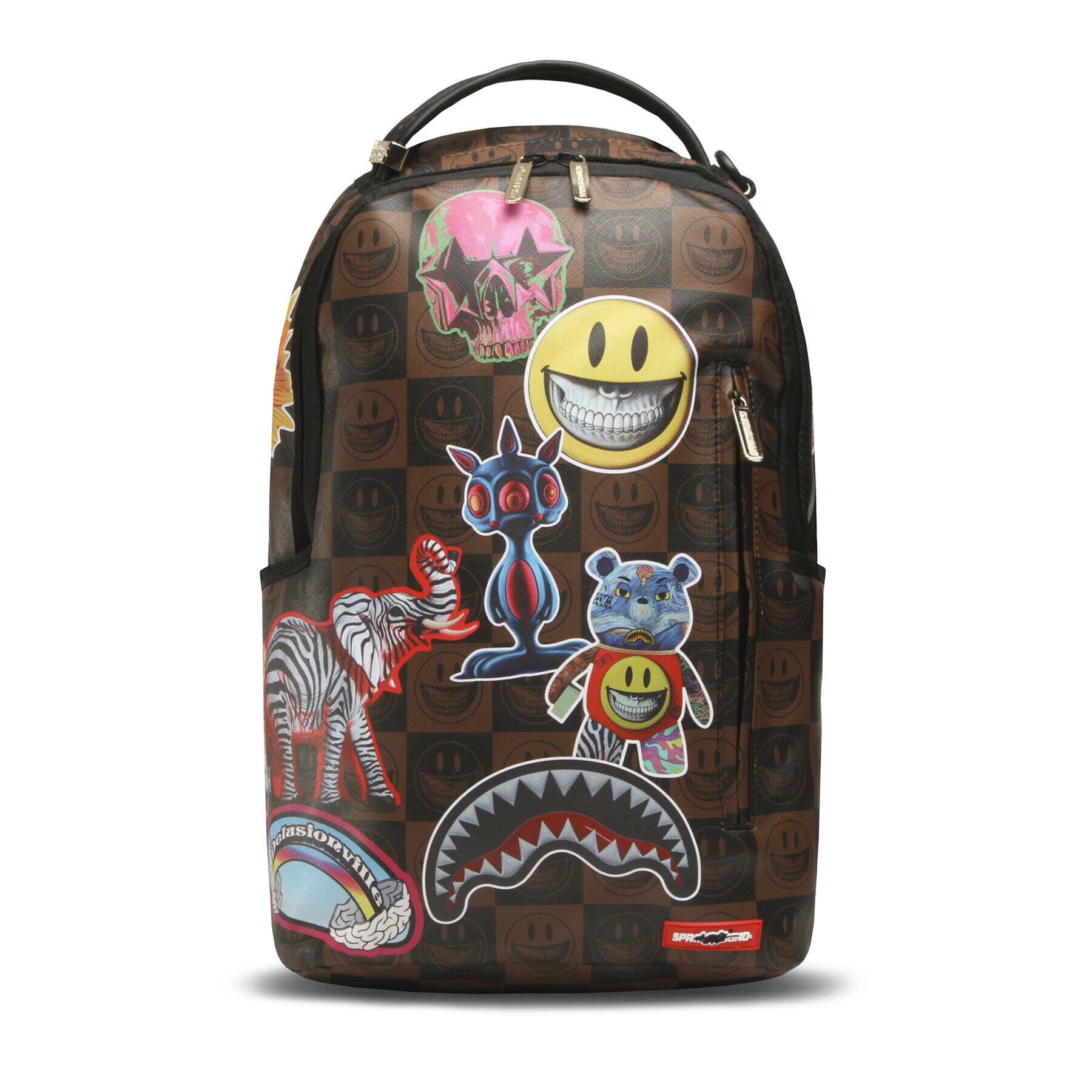 SPRAYGROUND Hátizsák Ron English Globalmogul Backpack 910B4951NSZ Barna - Pepit.hu