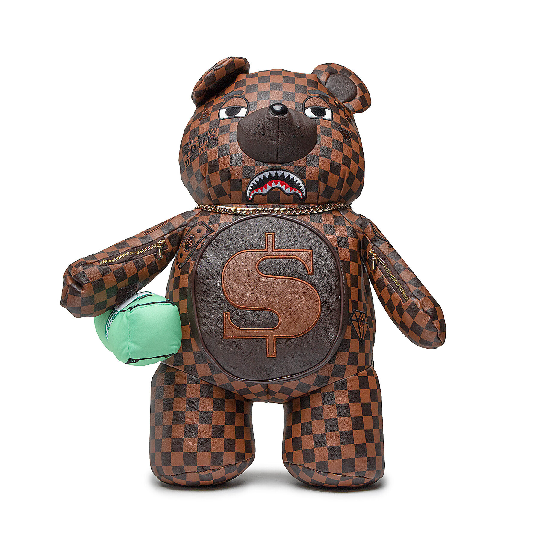 SPRAYGROUND Hátizsák Teddybear Checkered 910B4409NSZ Barna - Pepit.hu