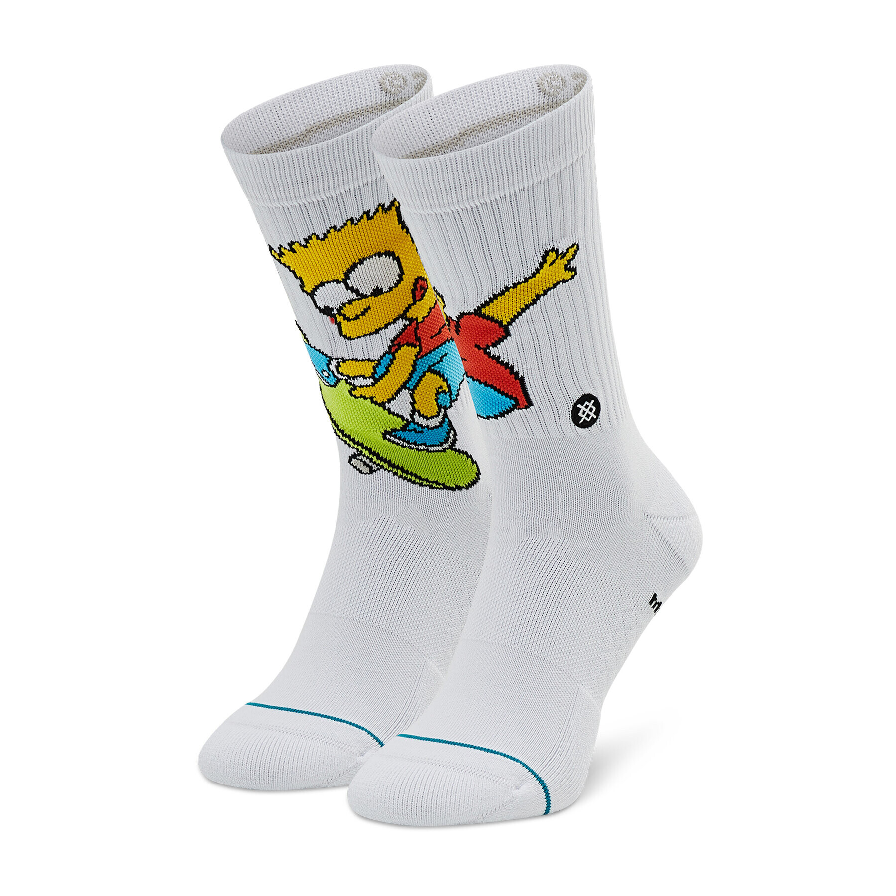 Stance Hosszú férfi zokni Bart Simpson A556A22BAR Fehér - Pepit.hu