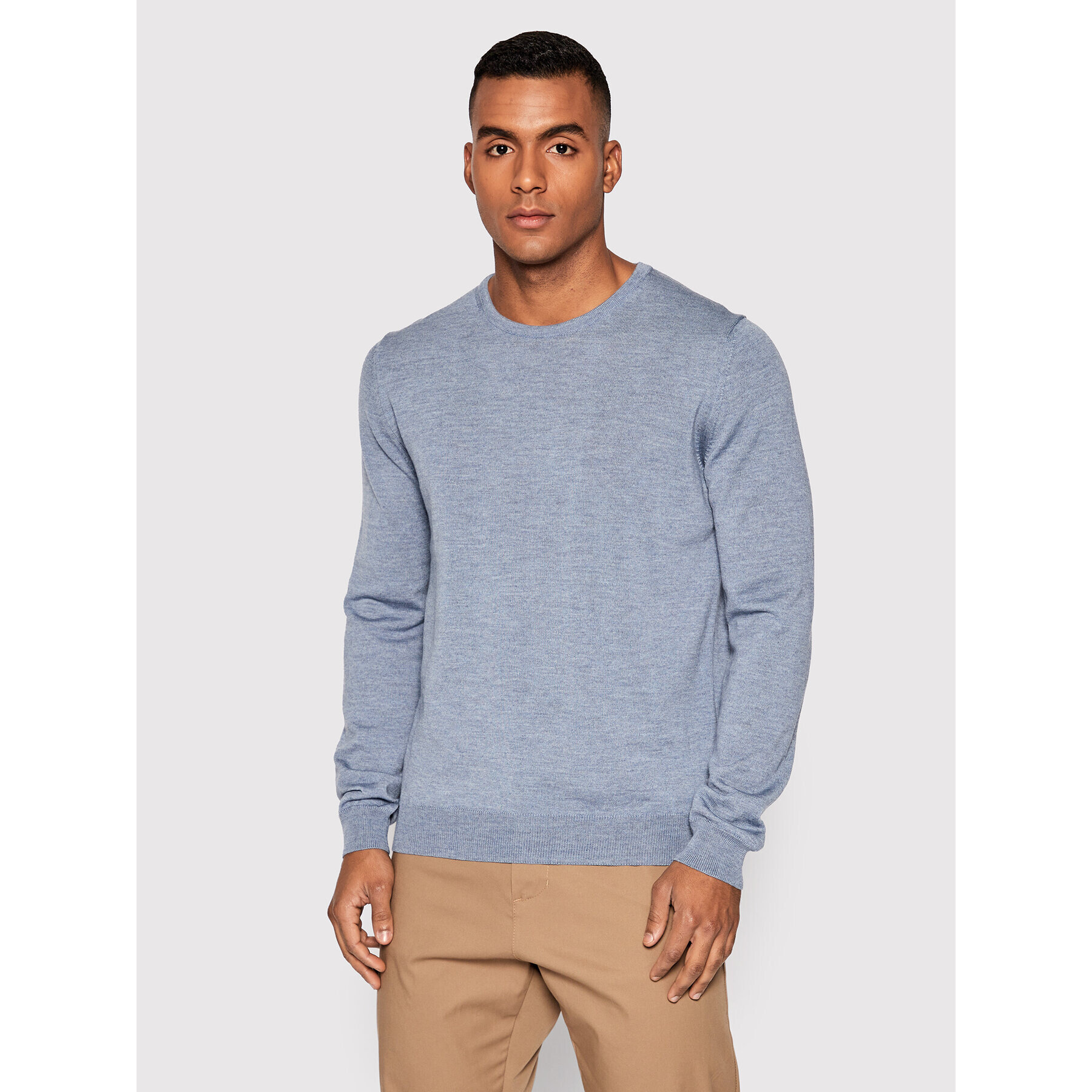 Stenströms Sweater 422380 1355 Kék Regular Fit - Pepit.hu