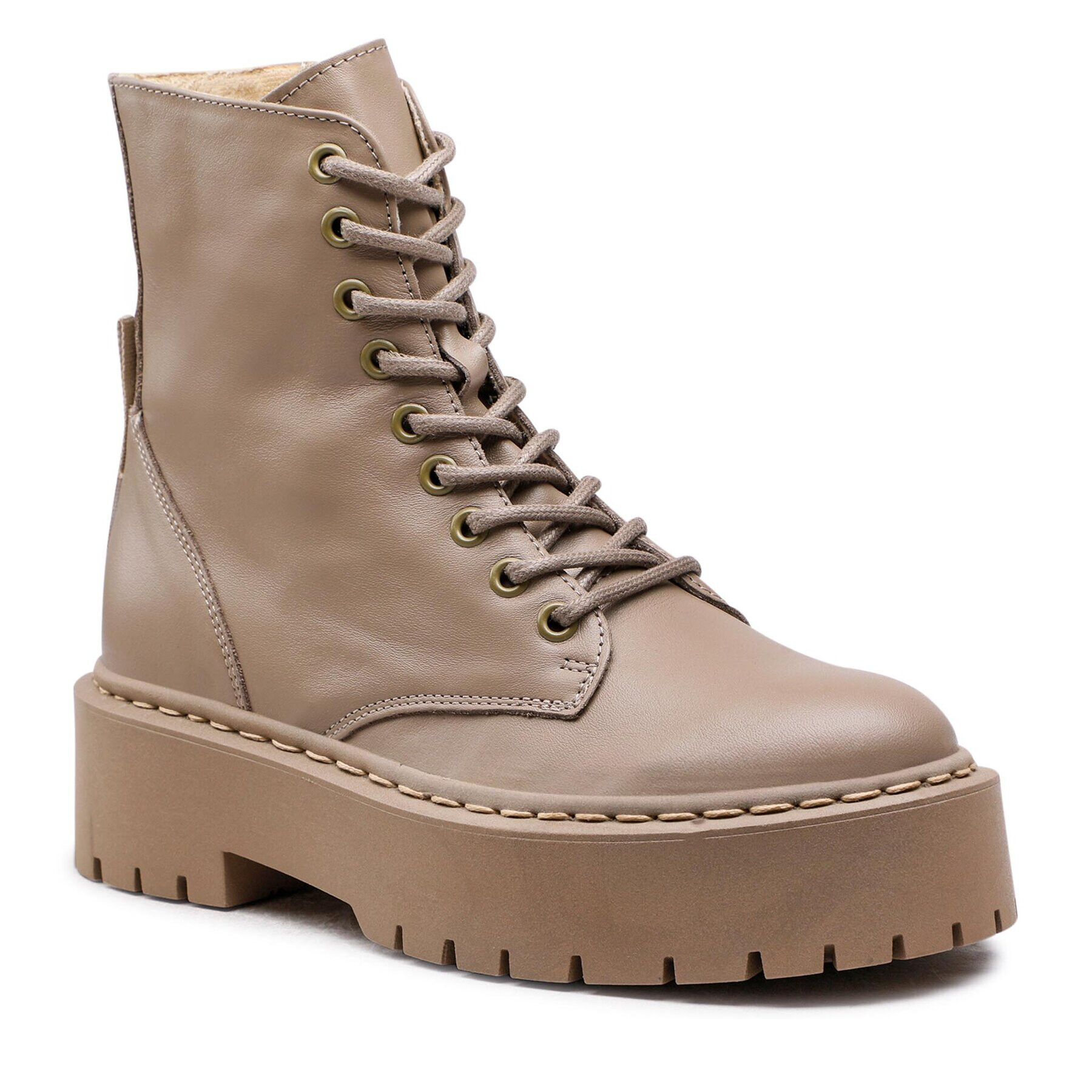 Steve Madden Bakancs Skylar SM11001184-03001-002 Bézs - Pepit.hu