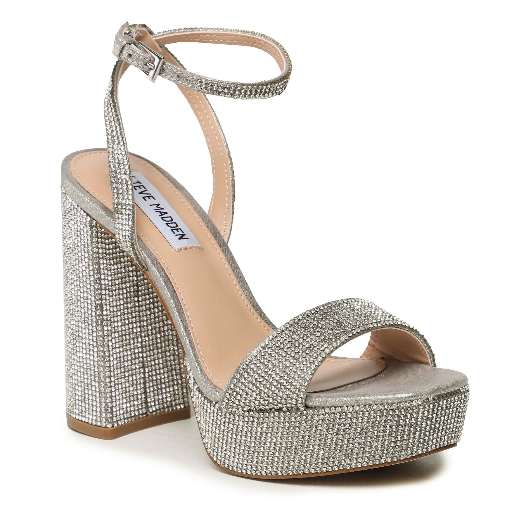 Steve Madden Szandál Lessa-R SM11002394-998 Ezüst - Pepit.hu