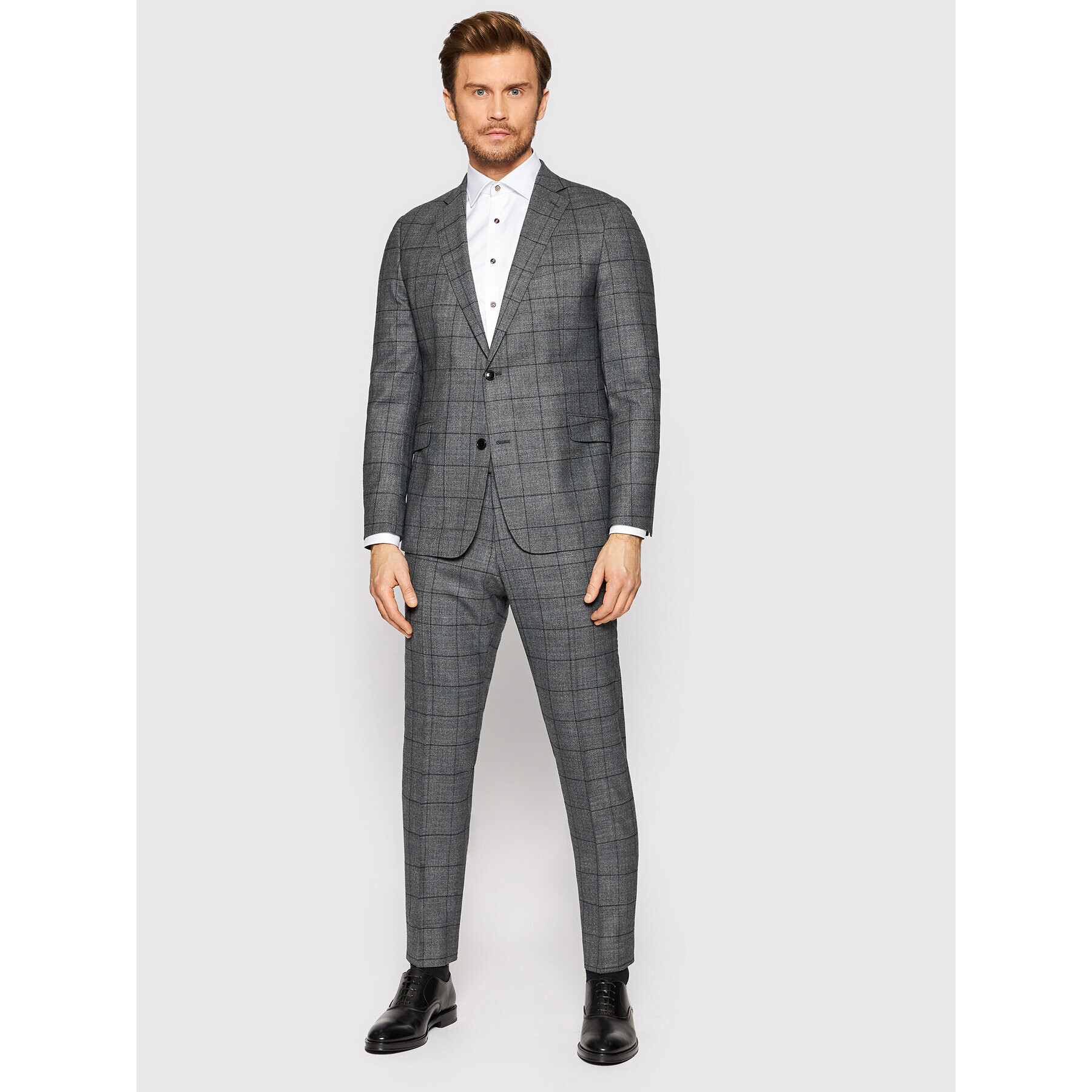 Strellson Öltöny 11 Aron-Maser 3 30023517 Szürke Slim Fit - Pepit.hu