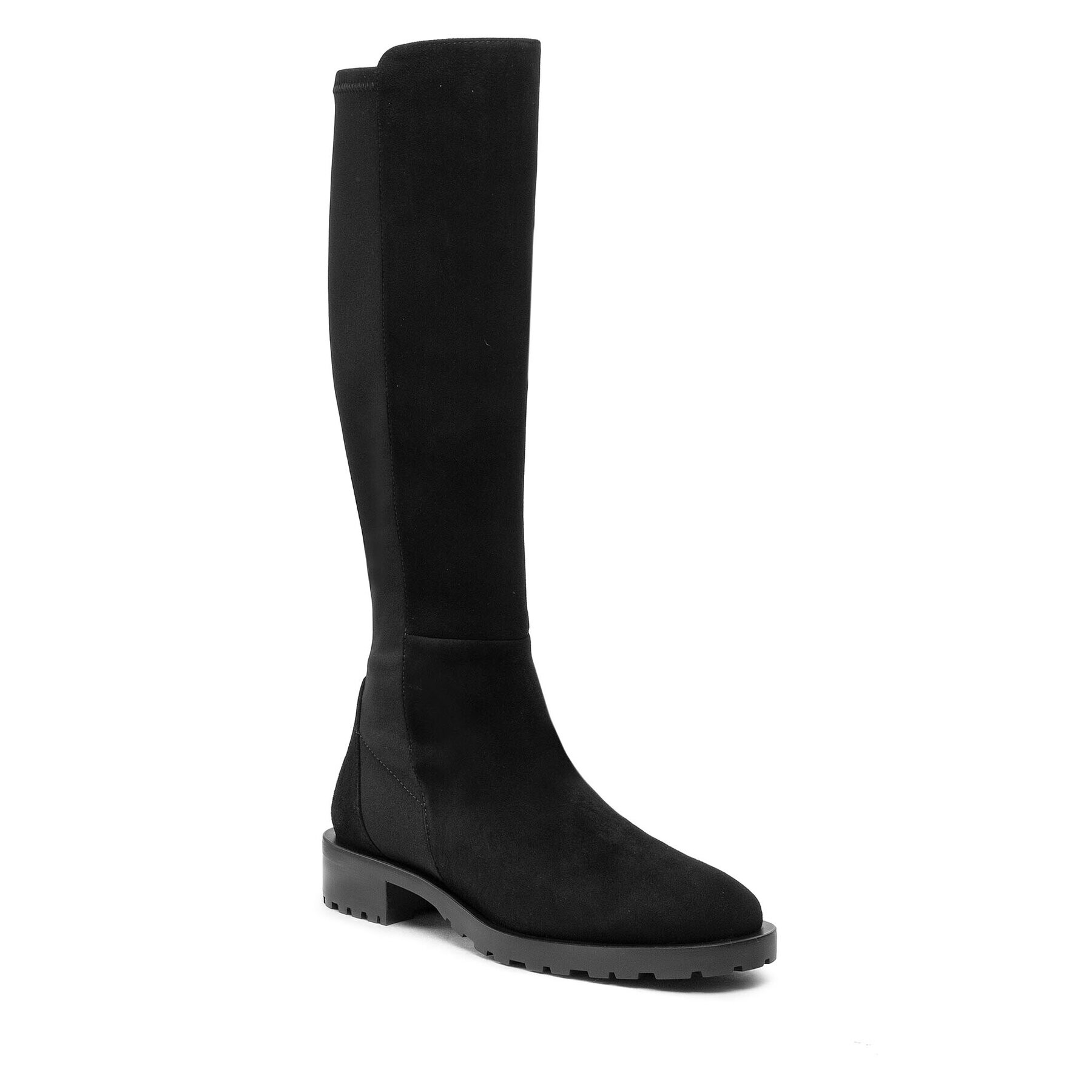 Stuart Weitzman Csizma Knee-Hi Lug Boo SC719 Fekete - Pepit.hu