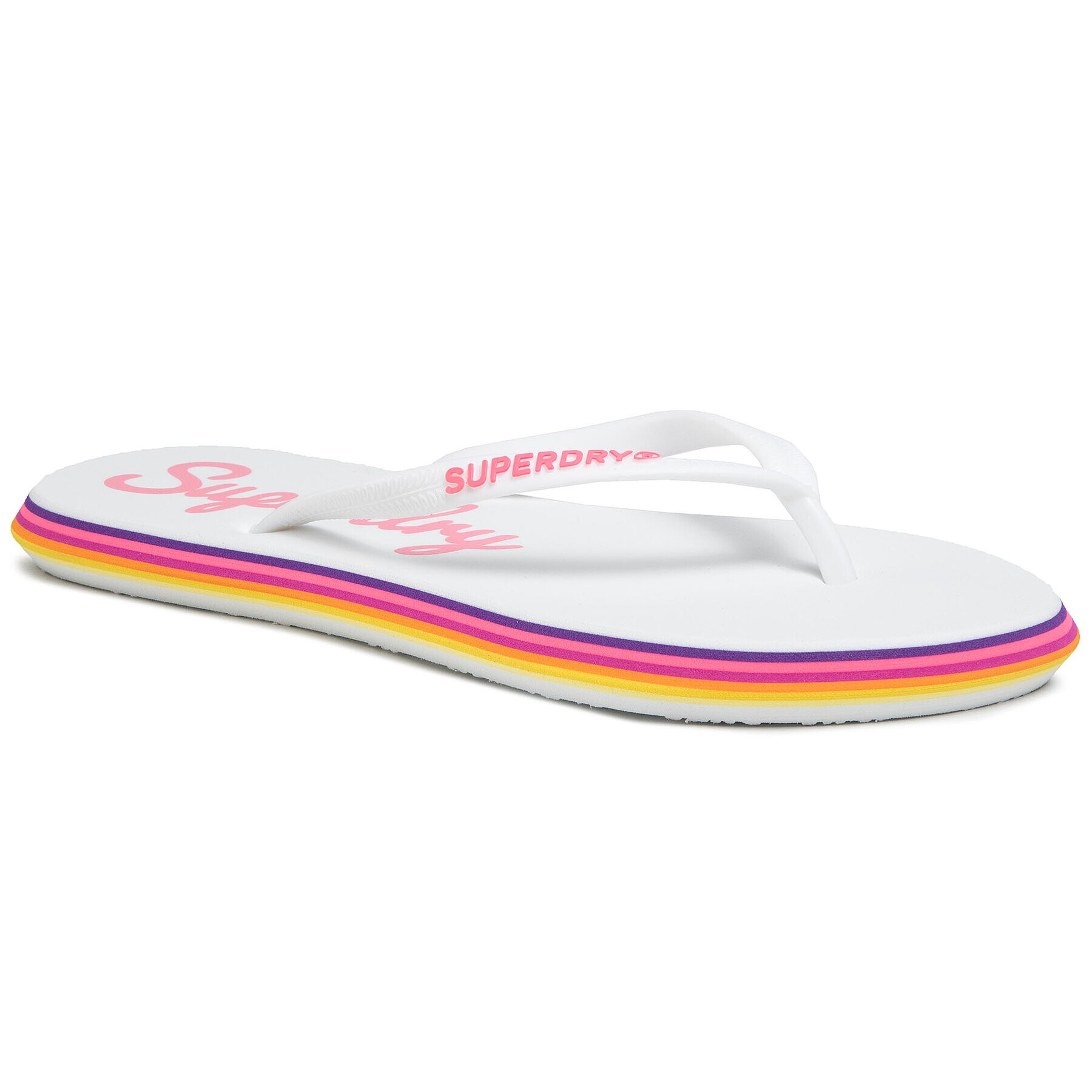 Superdry Flip-flops Neon Rainbow Sleek WF310010A Fehér - Pepit.hu