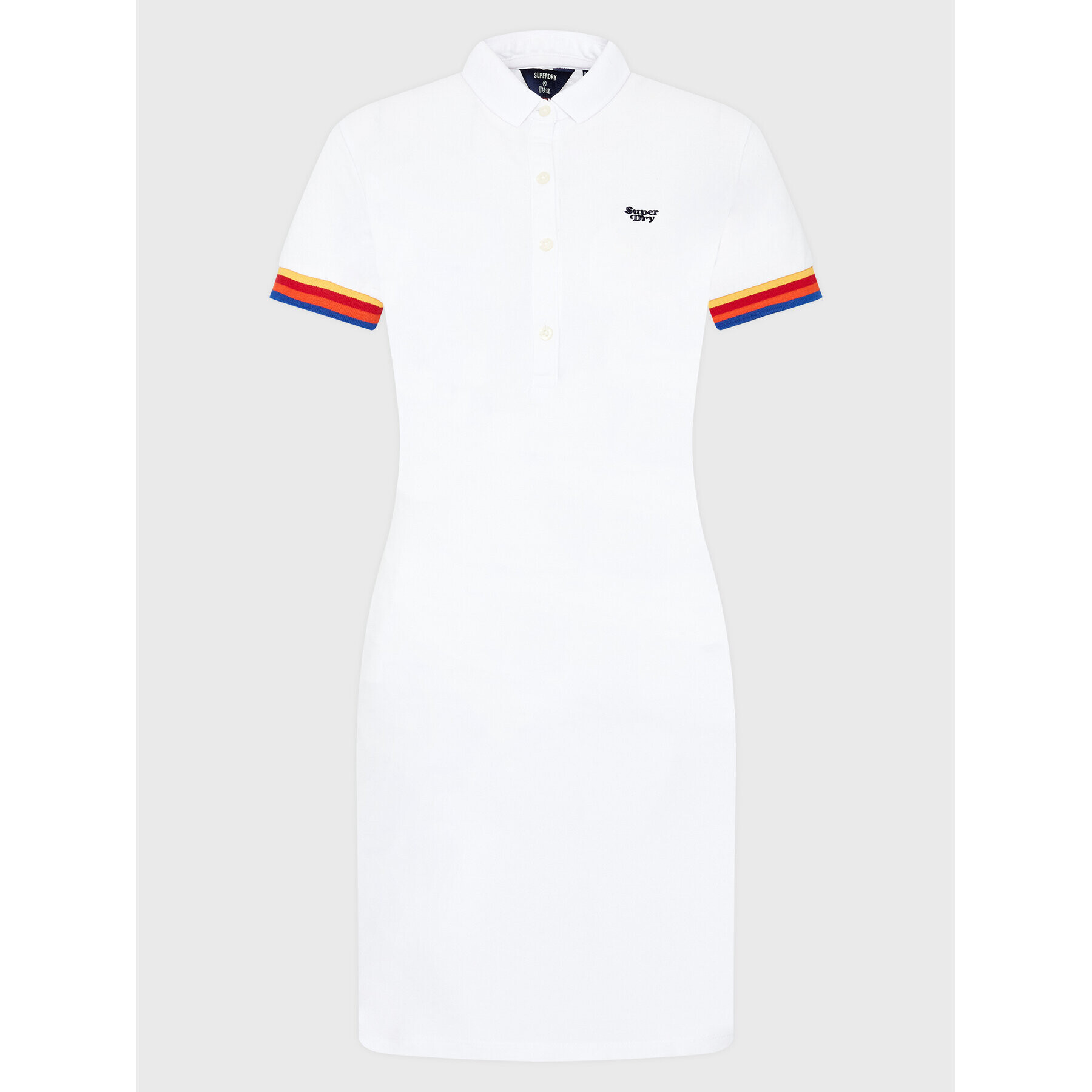 Superdry Hétköznapi ruha Vintage Stripe Polo W8011102A Fehér Regular Fit - Pepit.hu