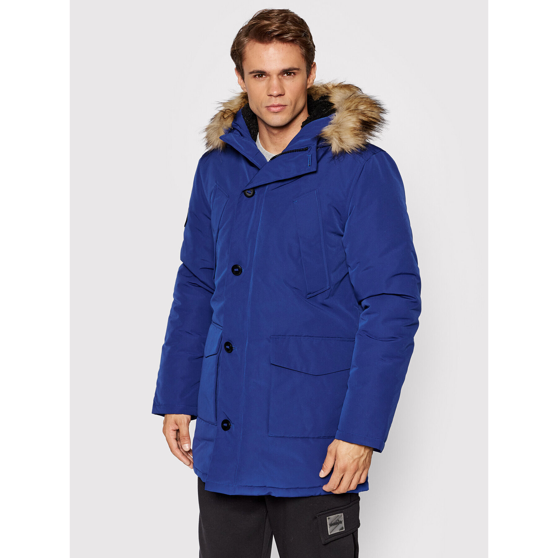 Superdry Parka Everest M5011192A Kék Regular Fit - Pepit.hu