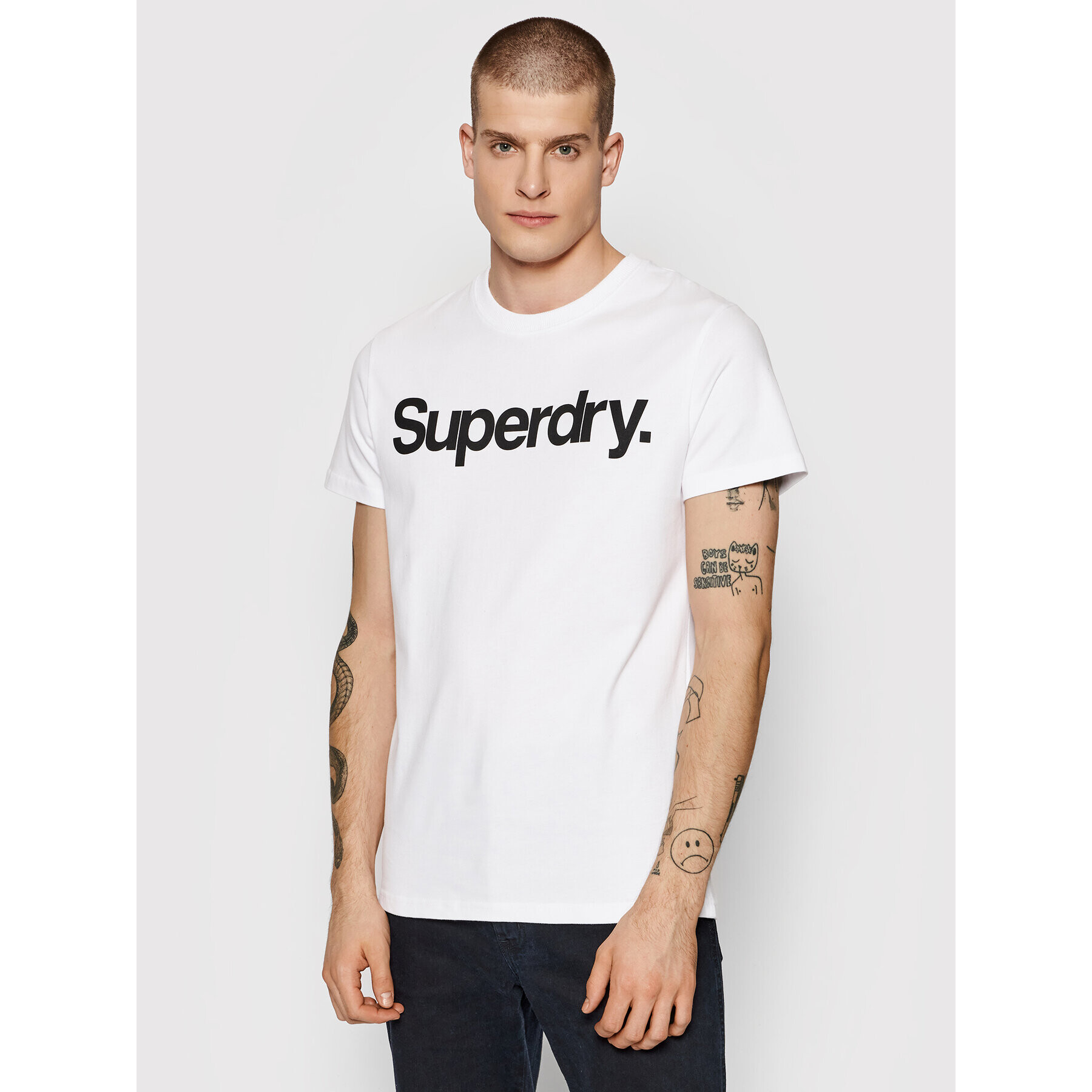 Superdry Póló Cl Tee M1011355A Fehér Regular Fit - Pepit.hu