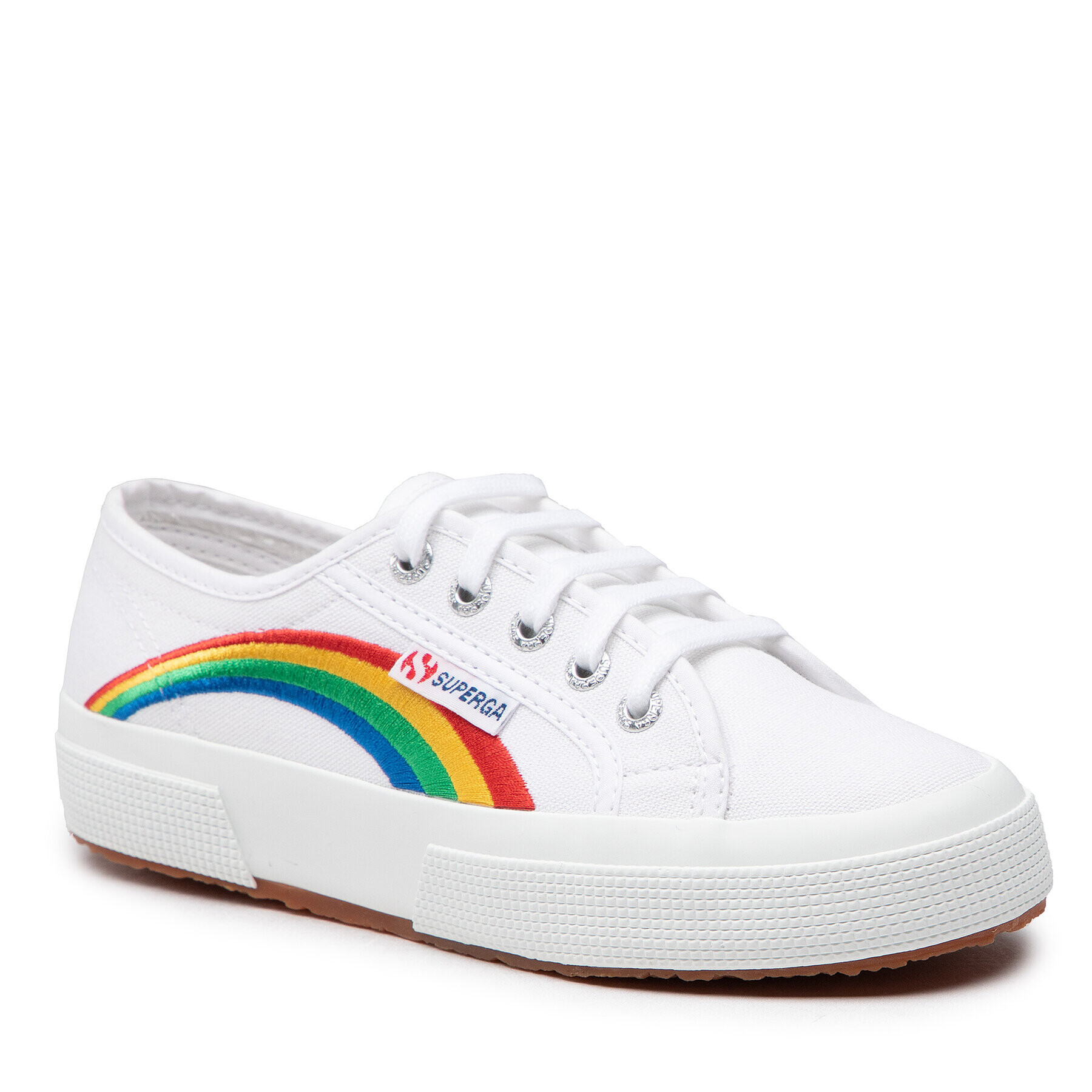 Superga Teniszcipő 2750 Rainbow Embroidery S81281W Fehér - Pepit.hu