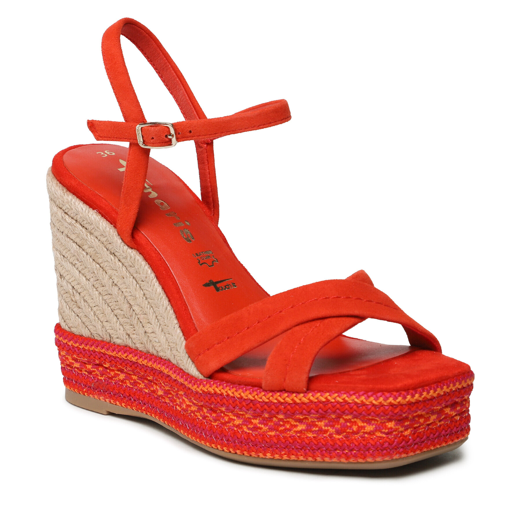 Tamaris Espadrilles 1-28363-20 Piros - Pepit.hu