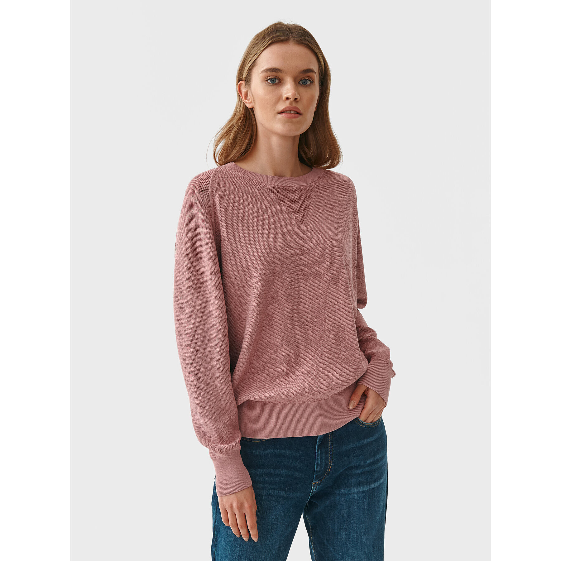 Tatuum Sweater Azali T2215.089 Rózsaszín Relaxed Fit - Pepit.hu