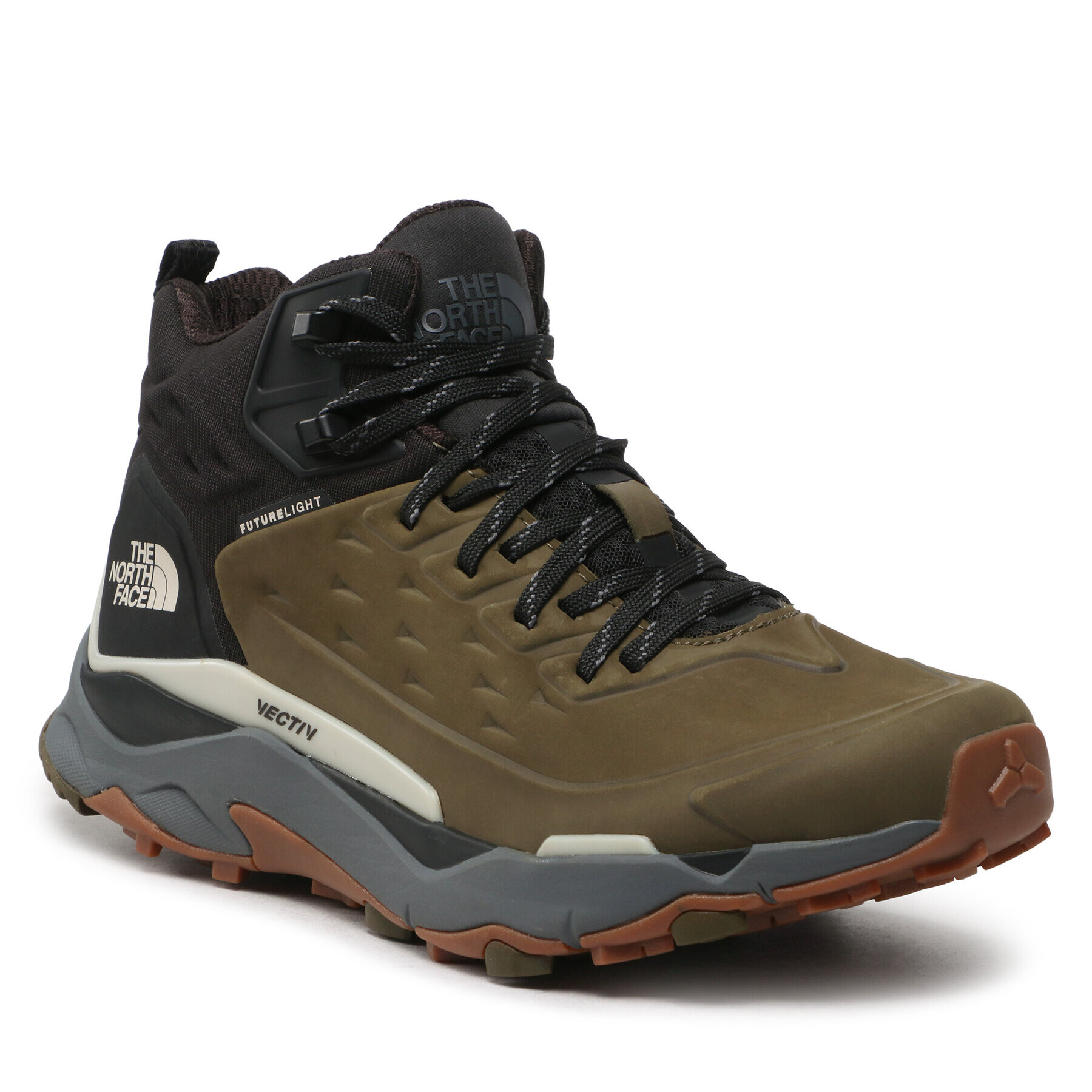 The North Face Bakancs Vectiv Exploris Mid Futurelight Lthr NF0A5G39WMB1 Khaki - Pepit.hu