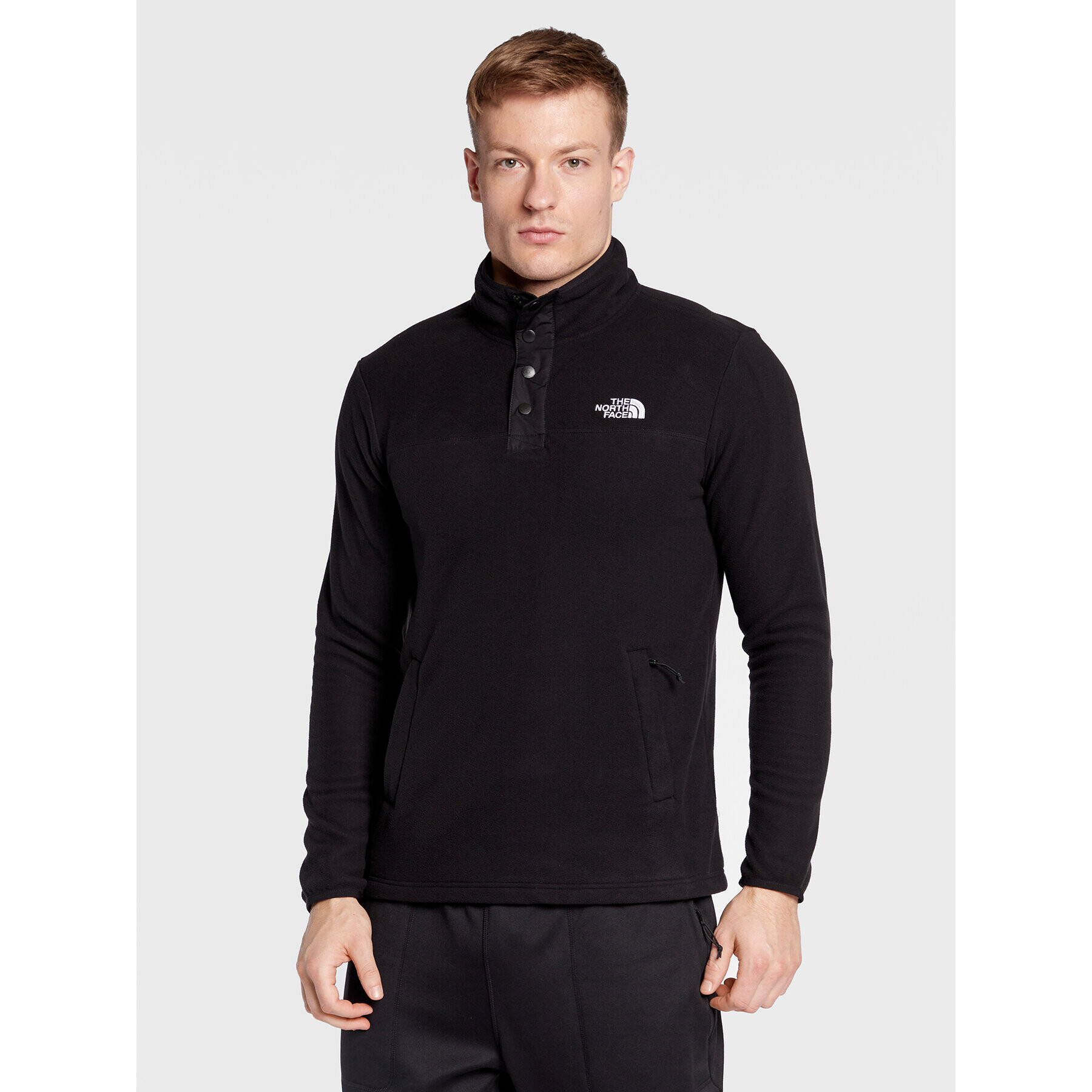 The North Face Polár kabát Homesafe Snap NF0A55HM Fekete Regular Fit - Pepit.hu