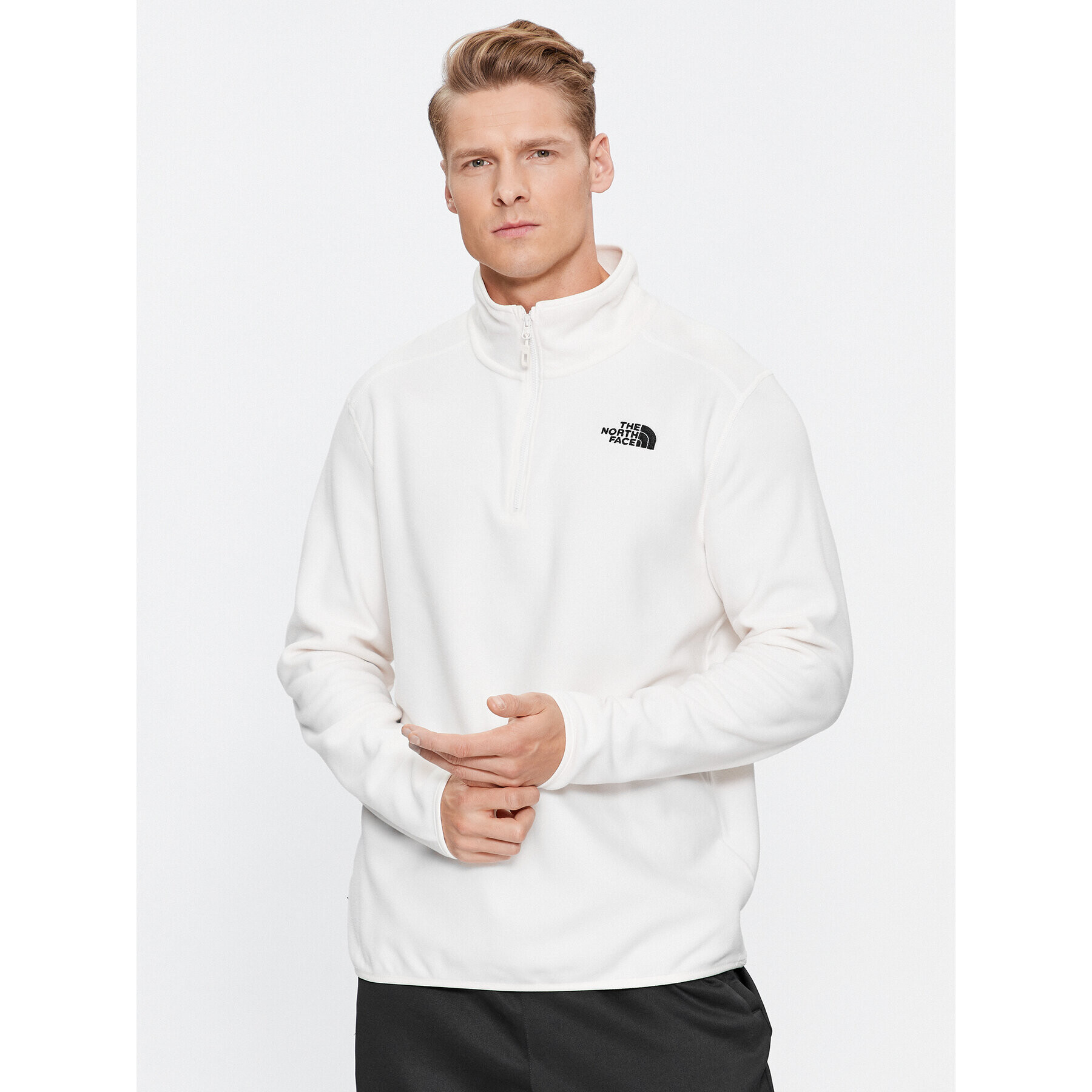 The North Face Polár kabát M 100 Glacier 1/4 Zip - EuNF0A855WN3N1 Fehér Regular Fit - Pepit.hu