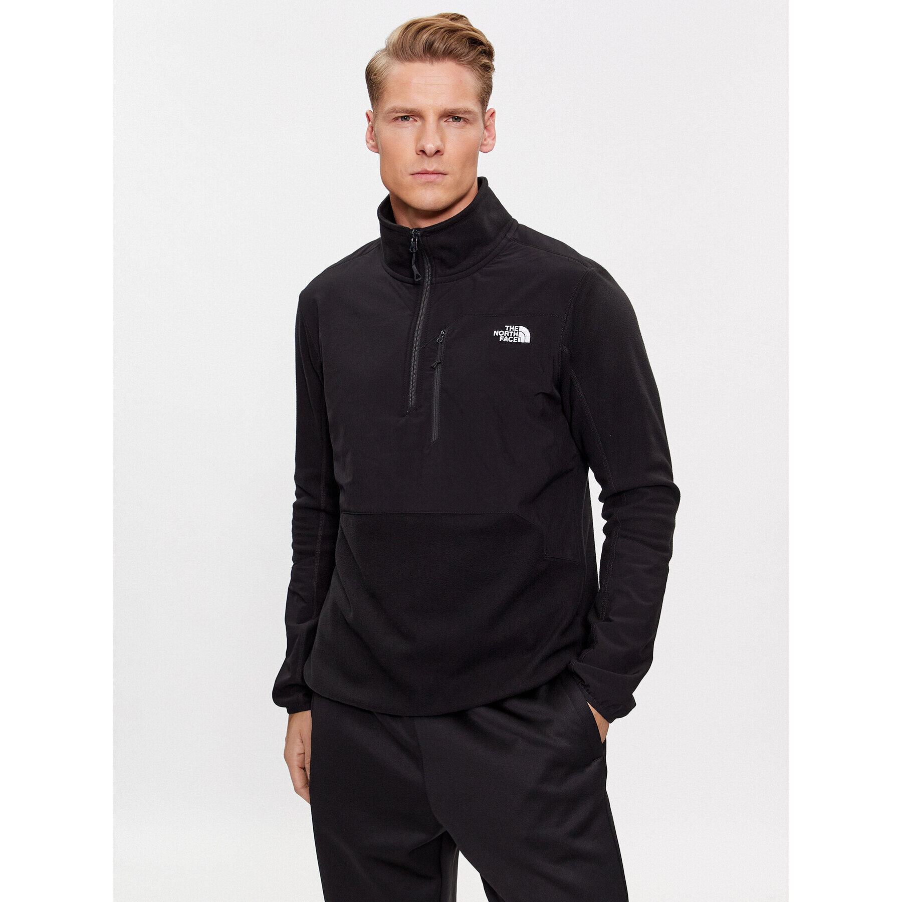 The North Face Polár kabát M Glacier Pro 1/4 Zip - EuNF0A5IHRKX71 Fekete Regular Fit - Pepit.hu