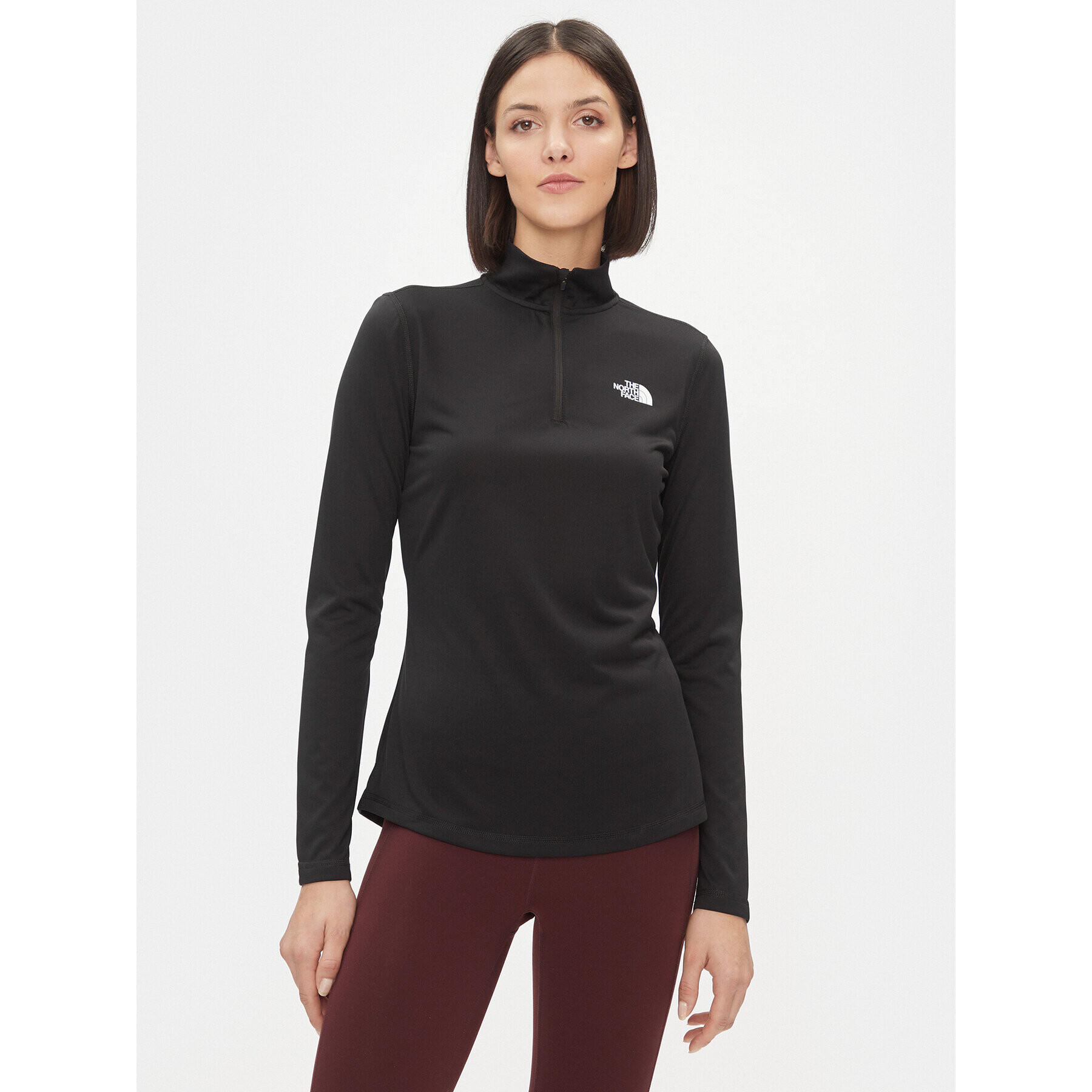 The North Face Polár kabát W Flex 1/4 Zip - EuNF0A7ZB6JK31 Fekete Regular Fit - Pepit.hu