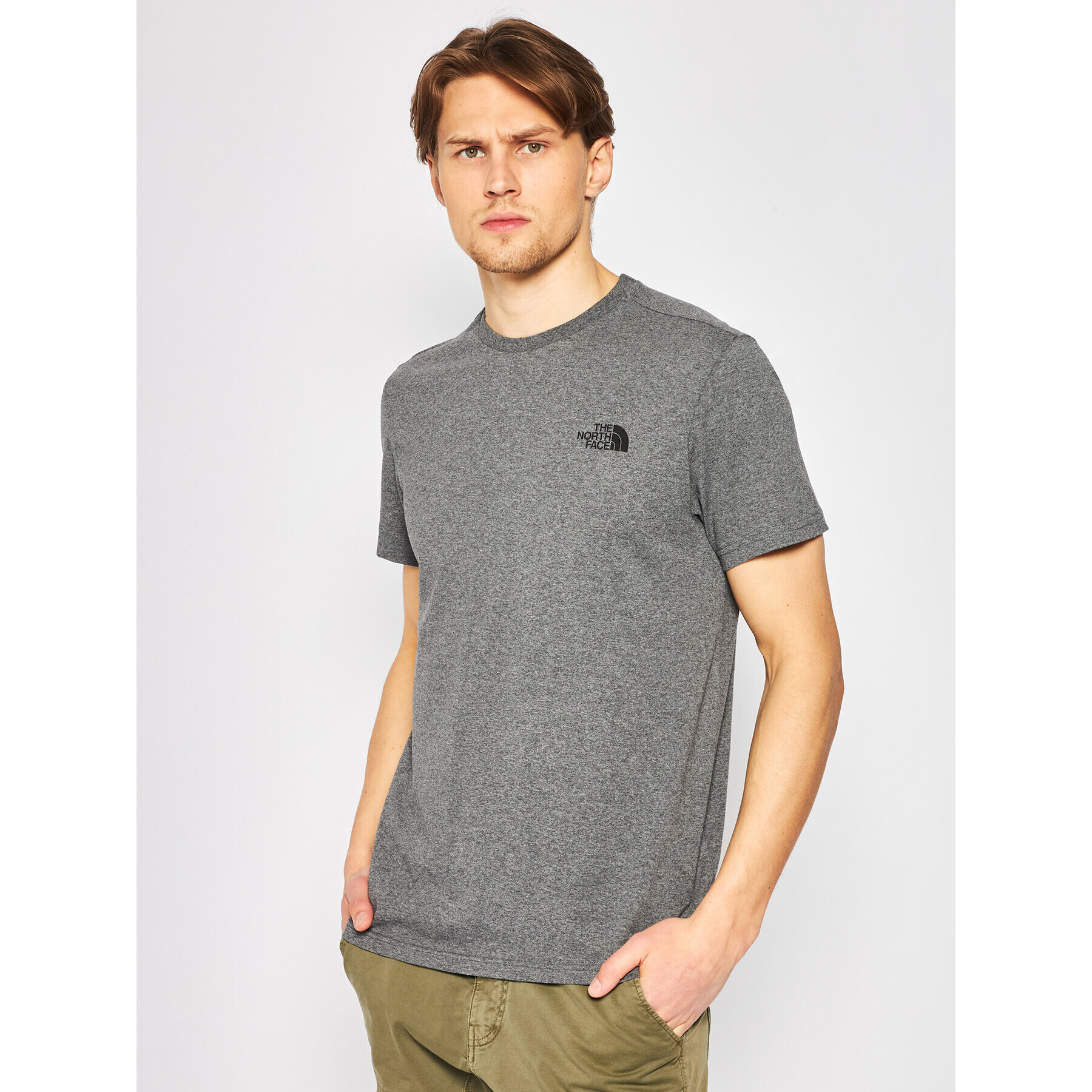 The North Face Póló Simple Dome Tee NF0A2TX5 Szürke Regular Fit - Pepit.hu