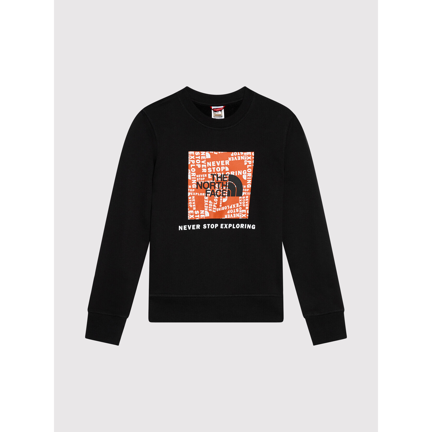 The North Face Pulóver Box Crew NF0A37FY Fekete Regular Fit - Pepit.hu