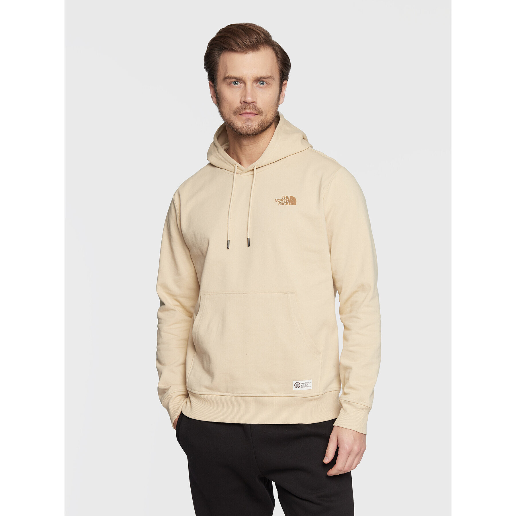 The North Face Pulóver Re-Grind NF0A7X2N Bézs Regular Fit - Pepit.hu