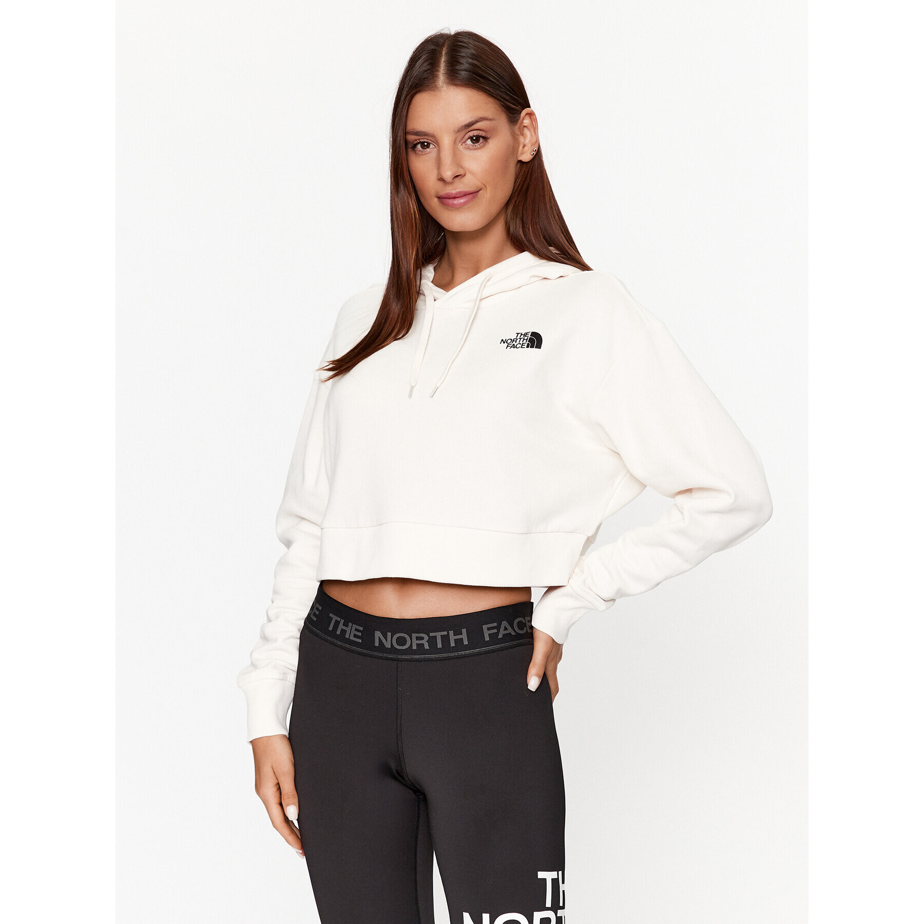 The North Face Pulóver W Trend Crop Hoodie - EuNF0A5ICYN3N1 Fehér Regular Fit - Pepit.hu