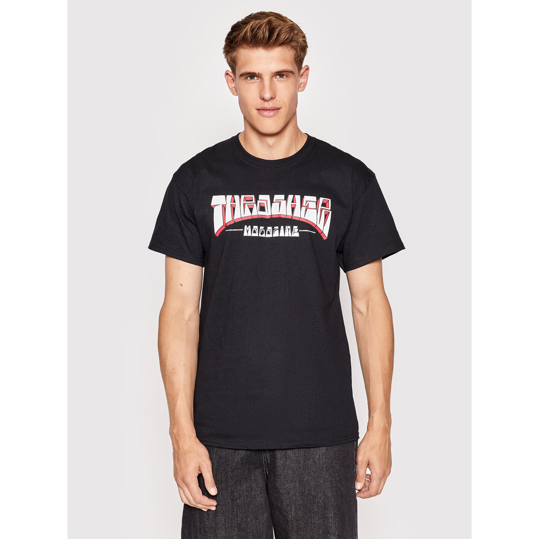 Thrasher Póló Firme Logo Fekete Regular Fit - Pepit.hu