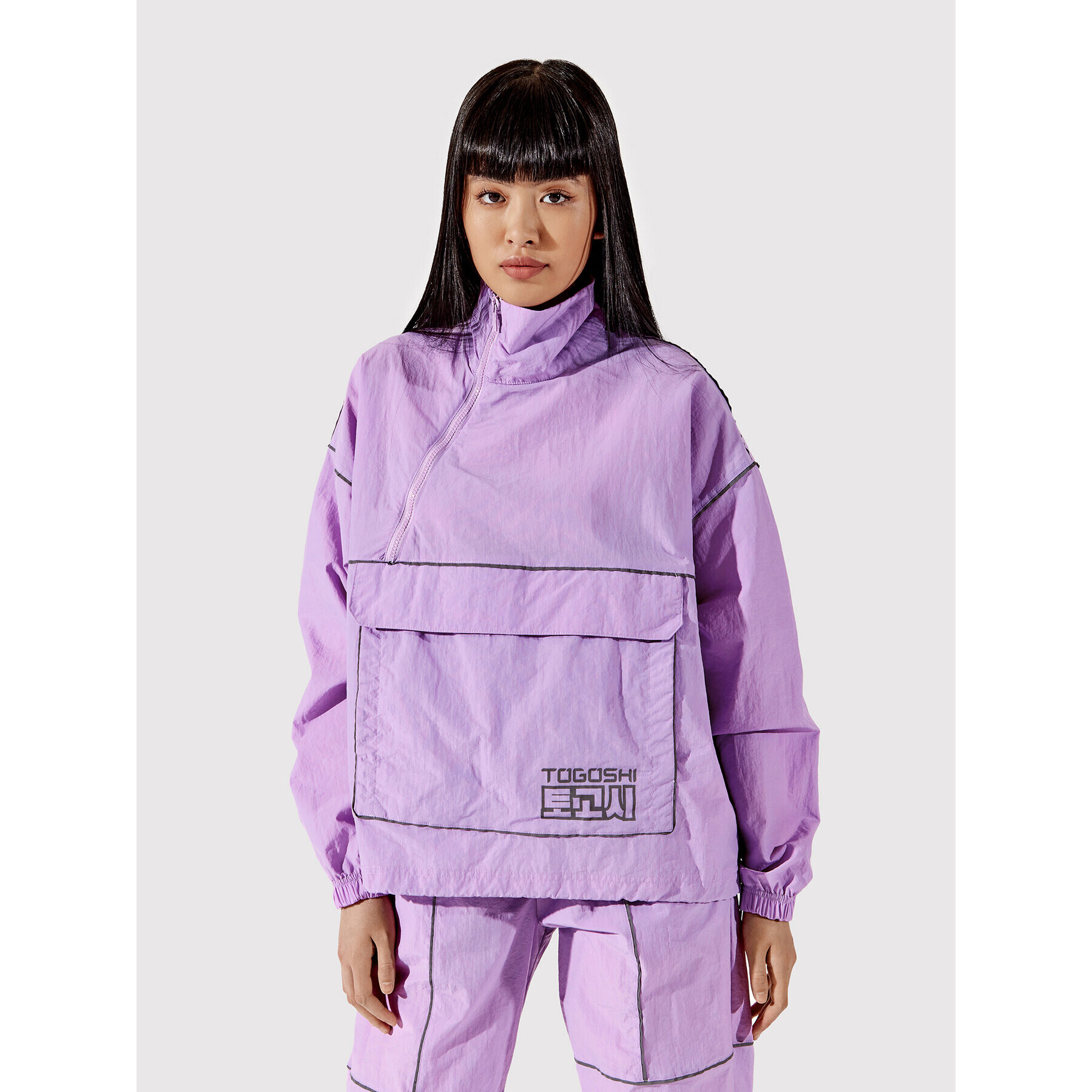 Togoshi Anorák TG22-KUD001 Lila Oversize - Pepit.hu