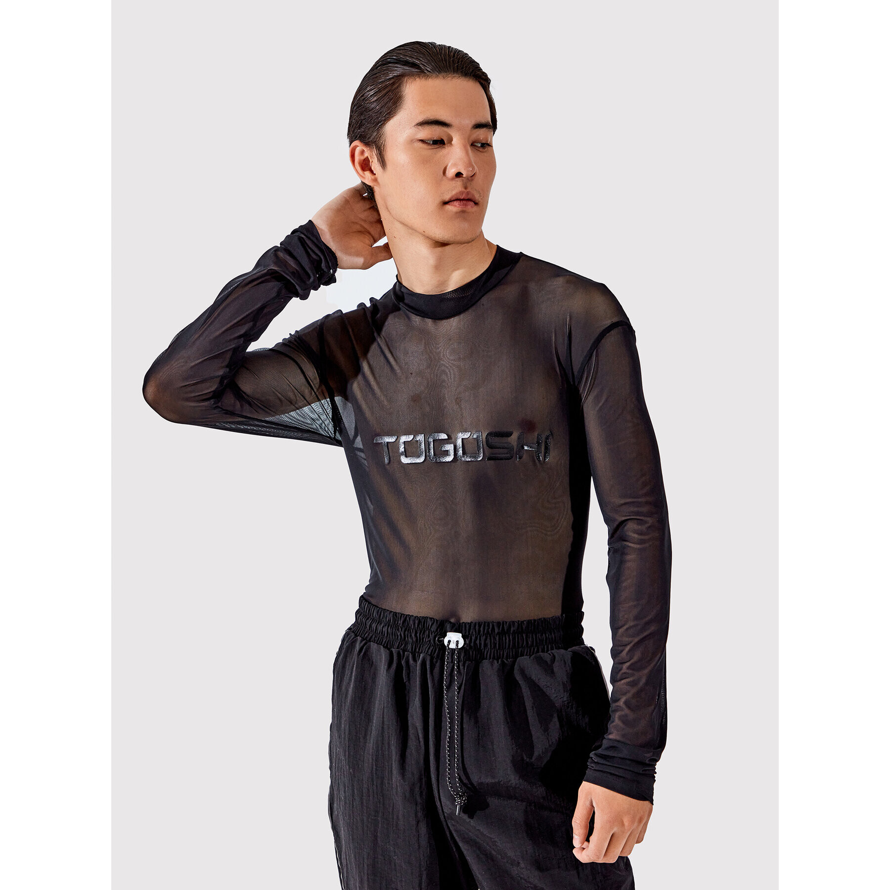 Togoshi Hosszú ujjú TG22-TSML001 Fekete Relaxed Fit - Pepit.hu