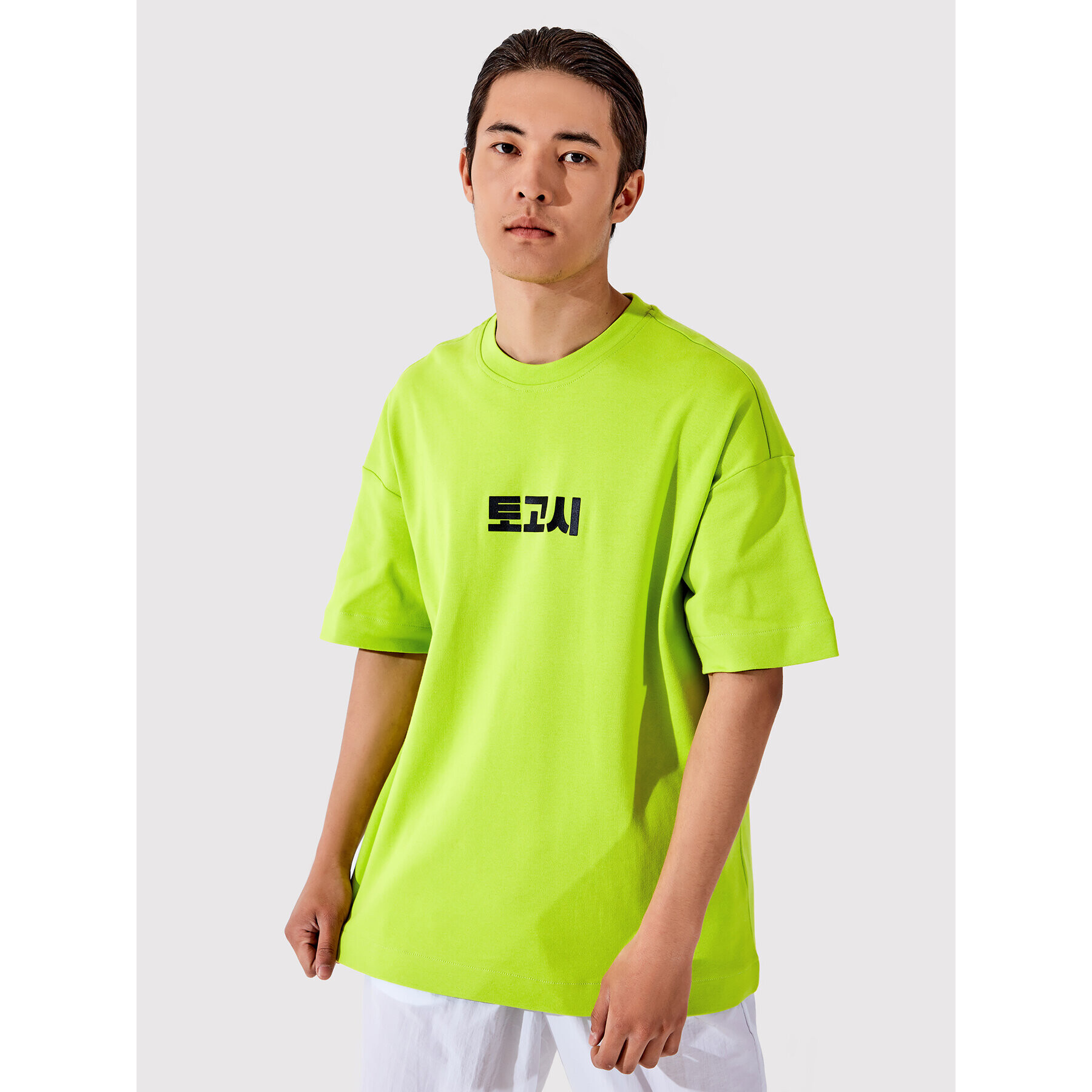 Togoshi Póló Unisex TG22-TSM002 Zöld Oversize - Pepit.hu