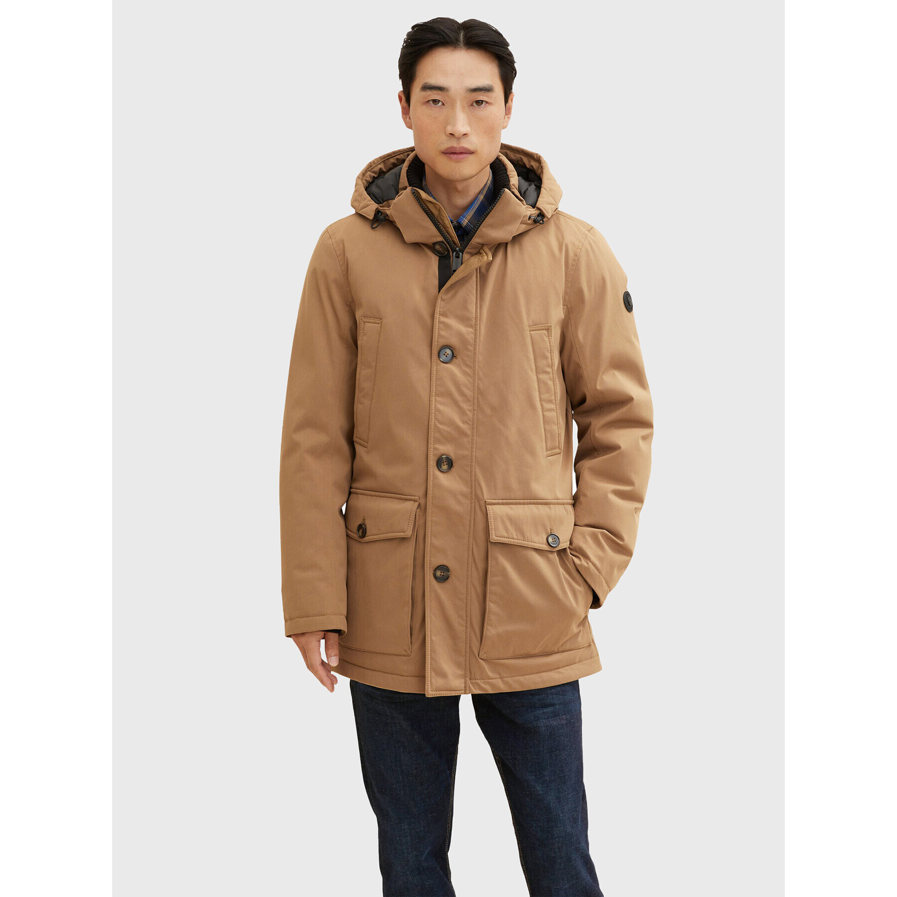 Tom Tailor Parka 1032495 Barna Regular Fit - Pepit.hu