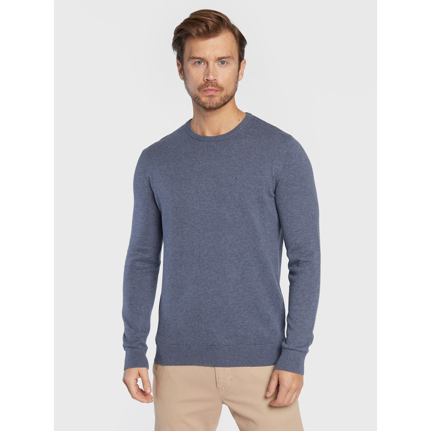 Tom Tailor Sweater 1012819 Kék Regular Fit - Pepit.hu