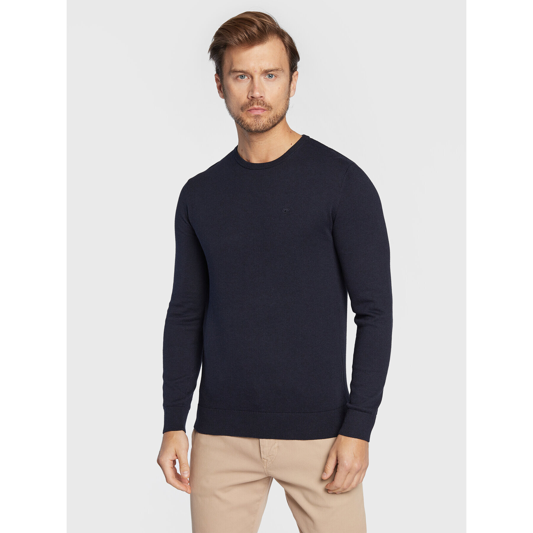 Tom Tailor Sweater 1012819 Sötétkék Regular Fit - Pepit.hu