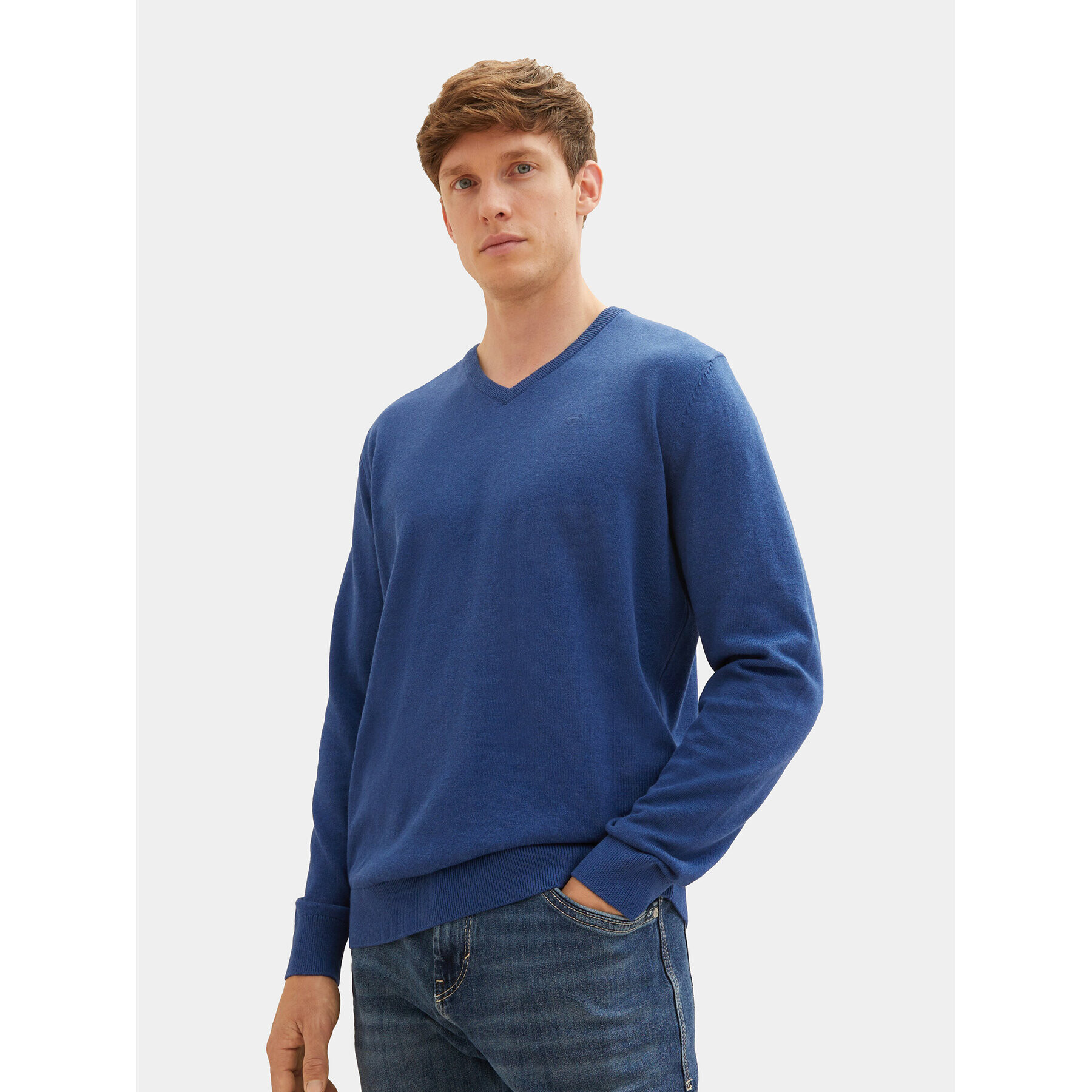 Tom Tailor Sweater 1027665 Kék Regular Fit - Pepit.hu